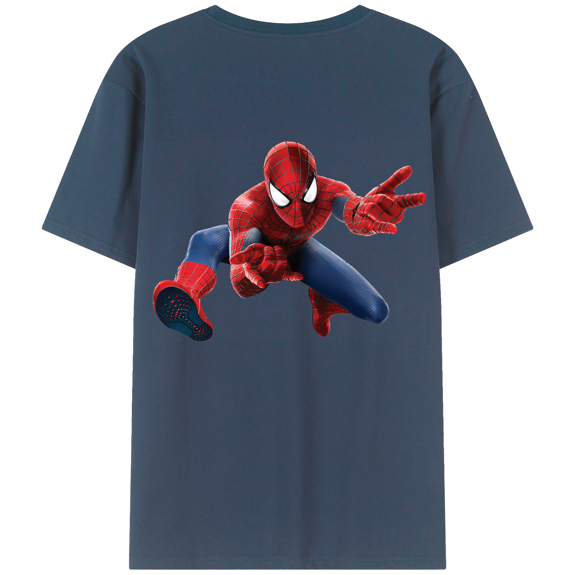 （画像用） Spider Man スパイダーマン レディース半袖Tシャツ(バックプリント)