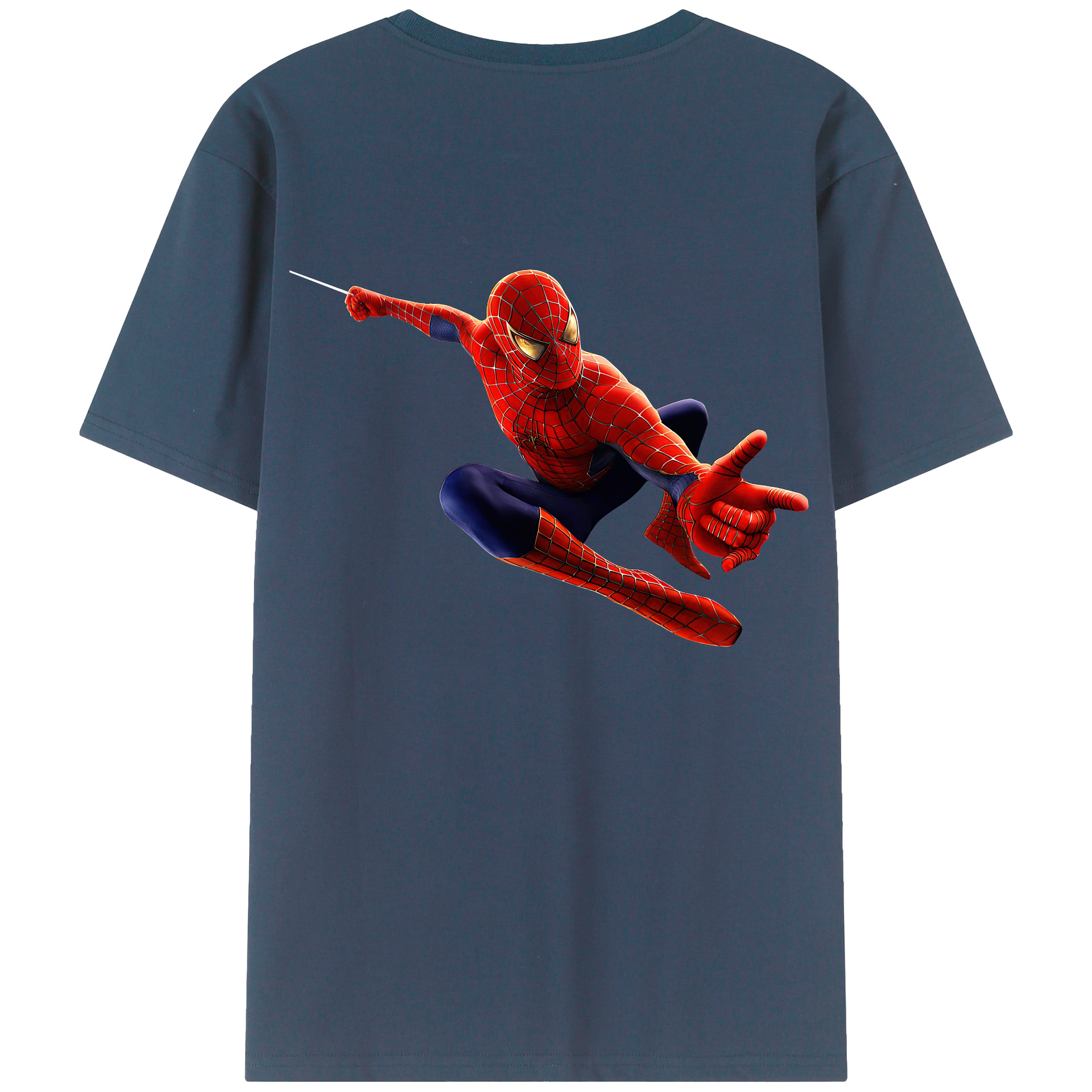 （画像用） Spider Man スパイダーマン レディース半袖Tシャツ(バックプリント)