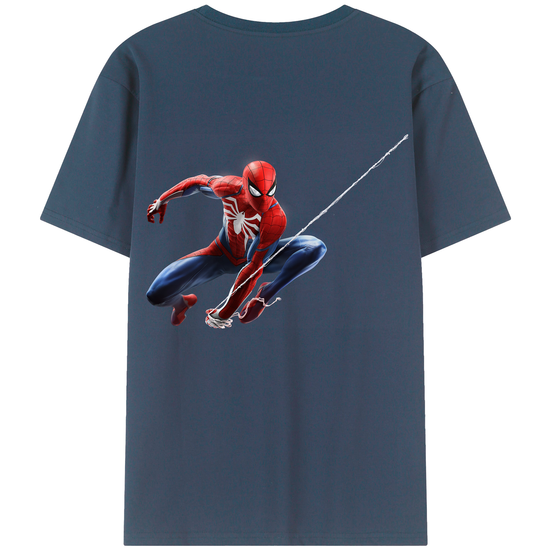 （画像用） Spider Man スパイダーマン レディース半袖Tシャツ(バックプリント)