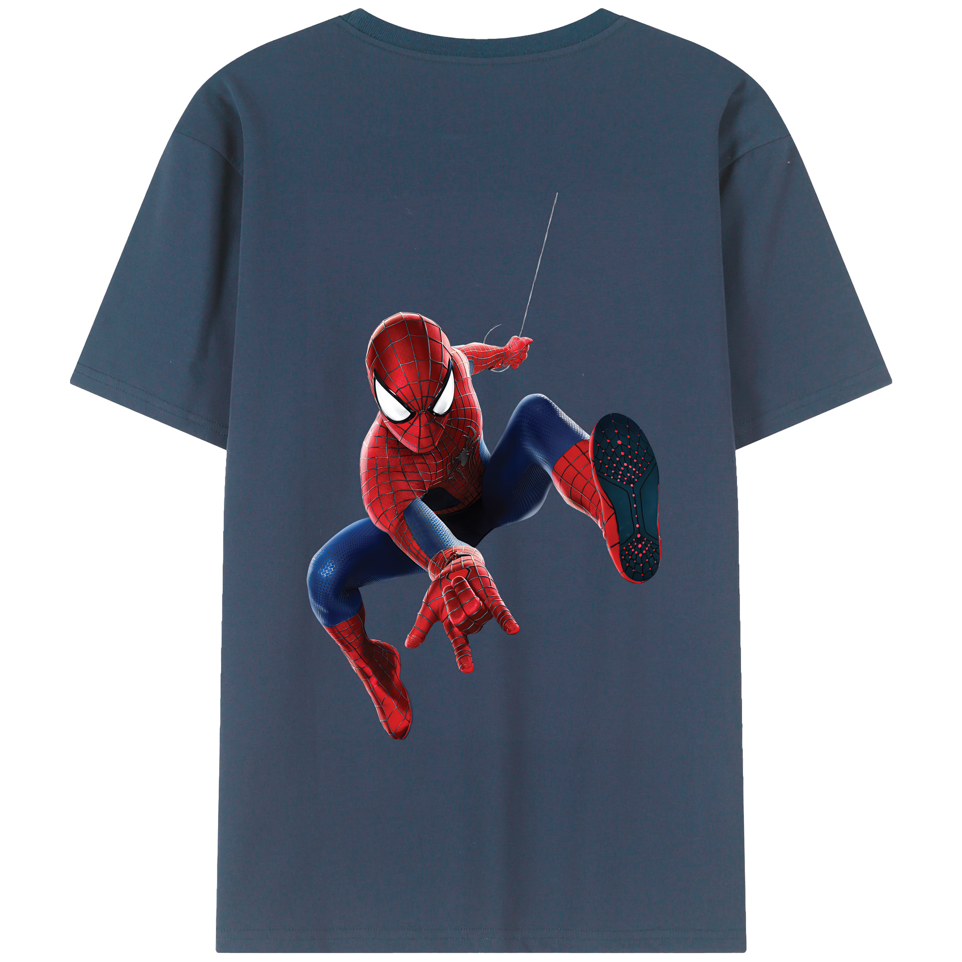 （画像用） Spider Man スパイダーマン レディース半袖Tシャツ(バックプリント)