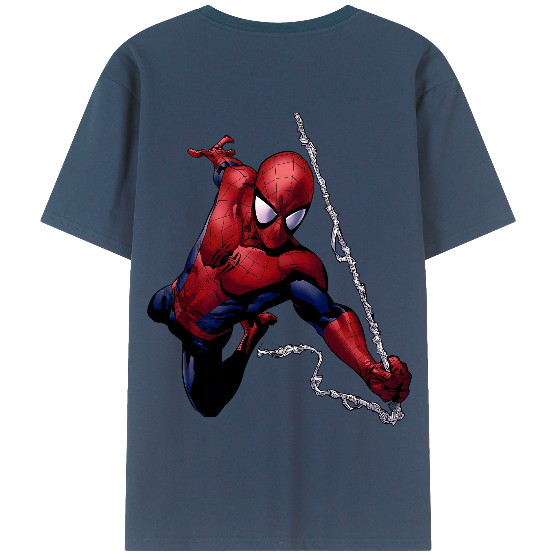 （画像用） Spider Man スパイダーマン レディース半袖Tシャツ(バックプリント)