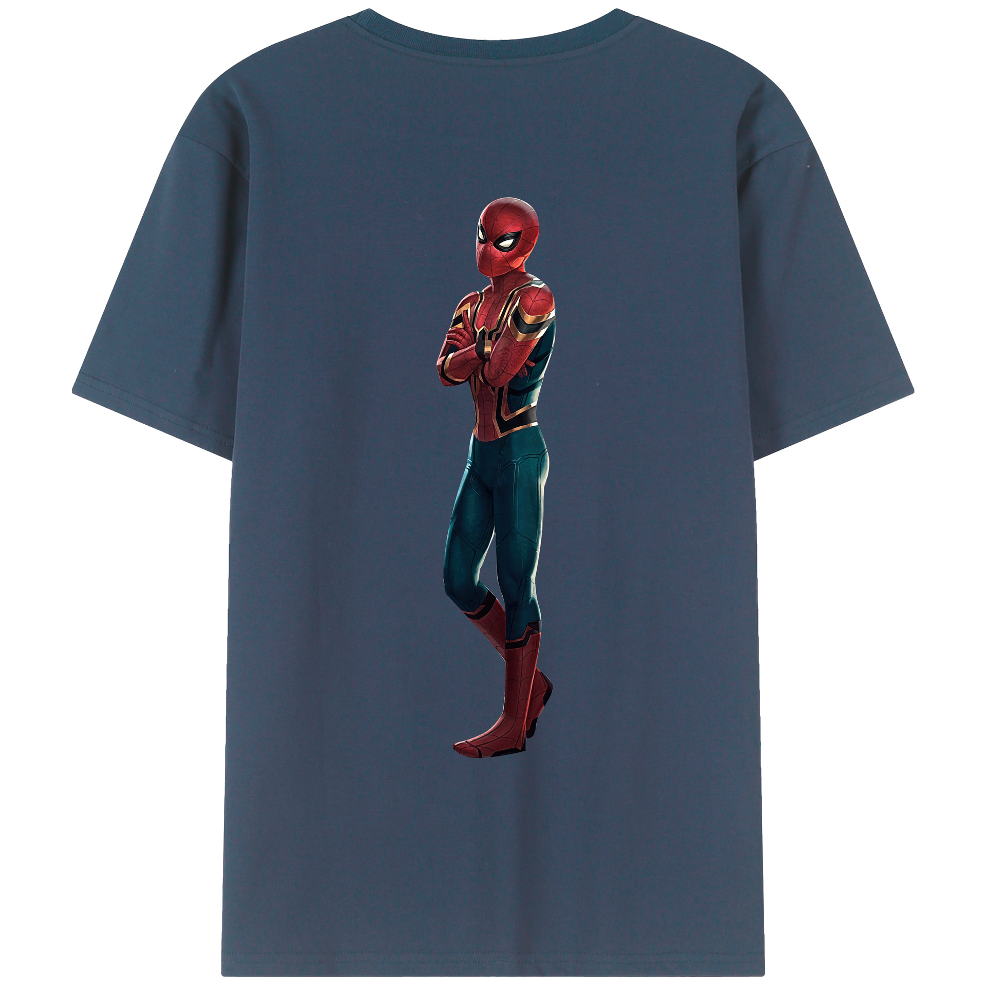 （画像用） Spider Man スパイダーマン レディース半袖Tシャツ(バックプリント)