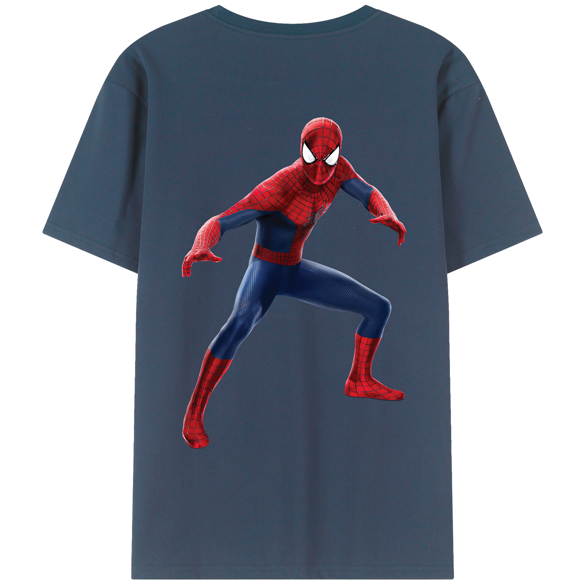 （画像用） Spider Man スパイダーマン レディース半袖Tシャツ(バックプリント)