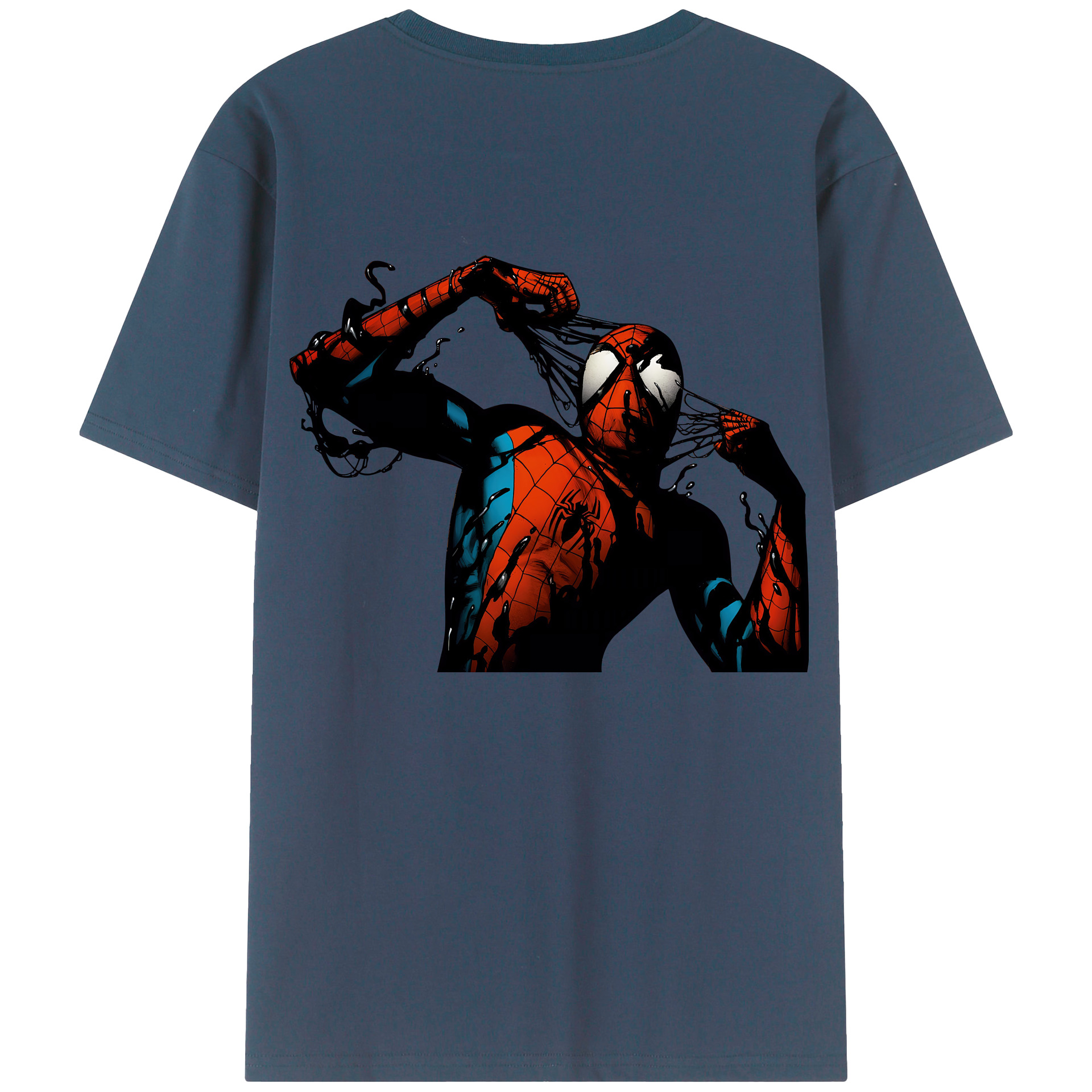 （画像用） Spider Man スパイダーマン レディース半袖Tシャツ(バックプリント)