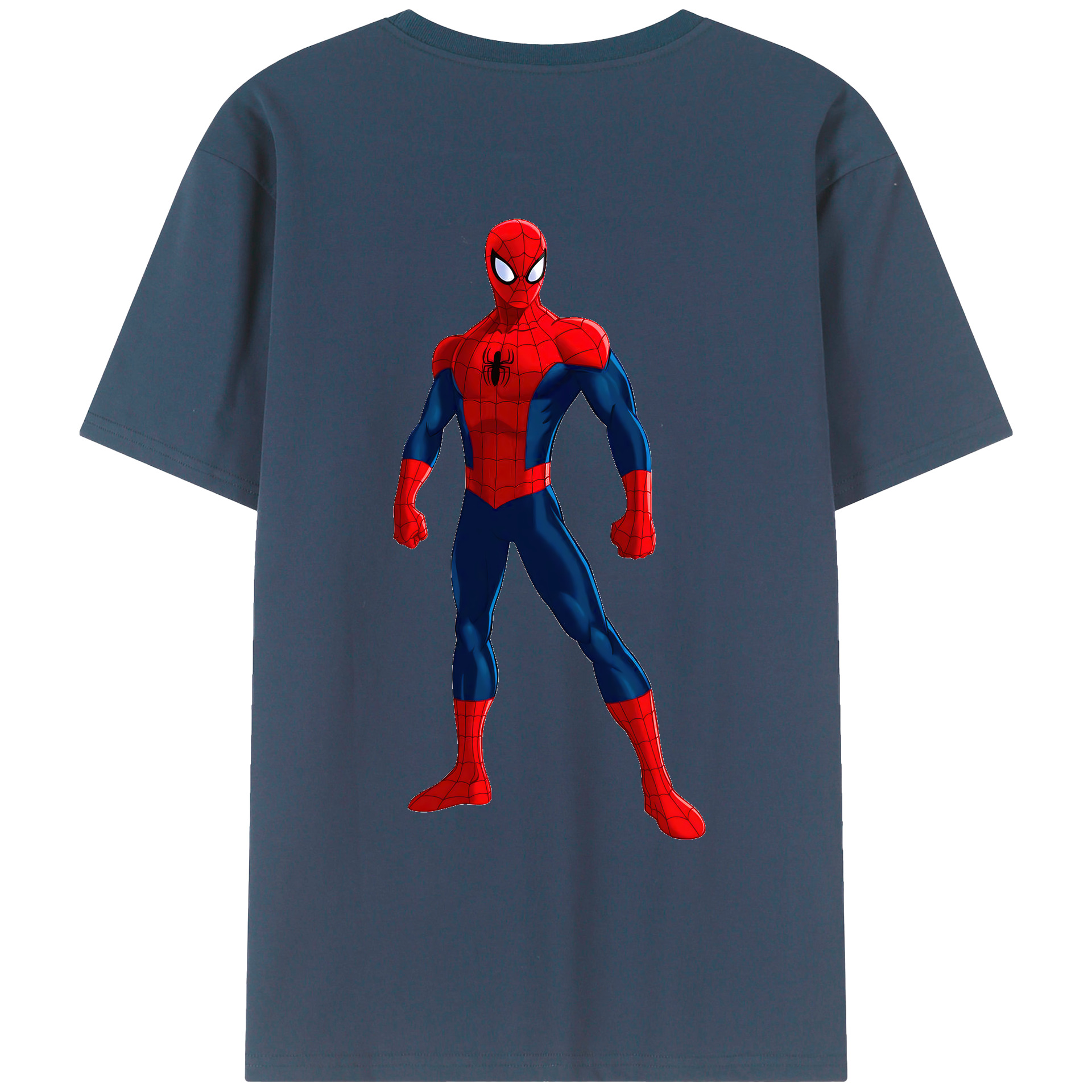 （画像用） Spider Man スパイダーマン レディース半袖Tシャツ(バックプリント)
