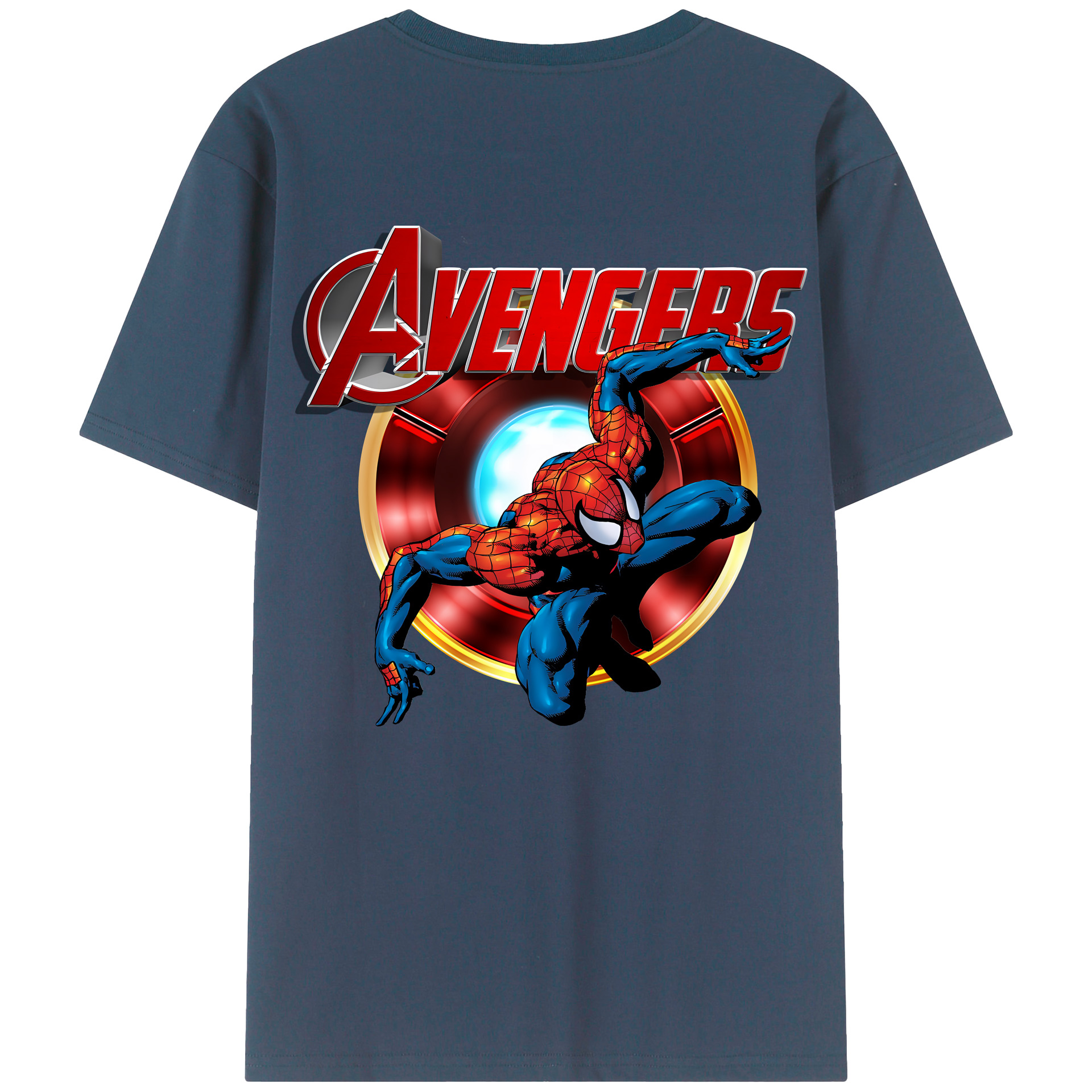 （画像用） Spider Man スパイダーマン レディース半袖Tシャツ(バックプリント)