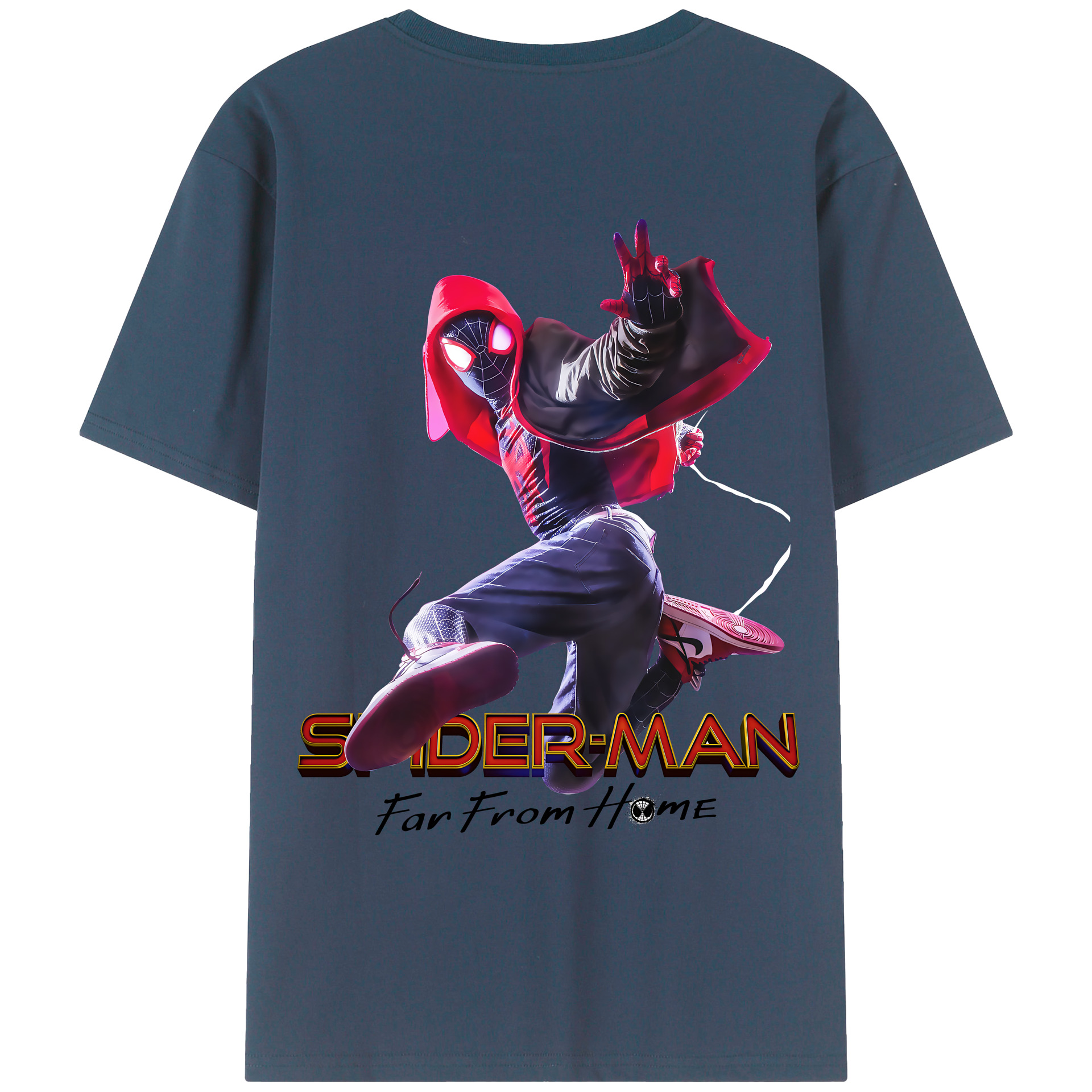 （画像用） Spider Man スパイダーマン レディース半袖Tシャツ(バックプリント)