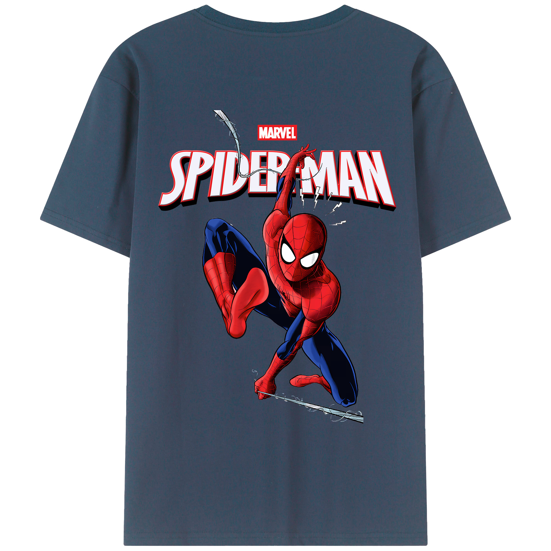 （画像用） Spider Man スパイダーマン レディース半袖Tシャツ(バックプリント)