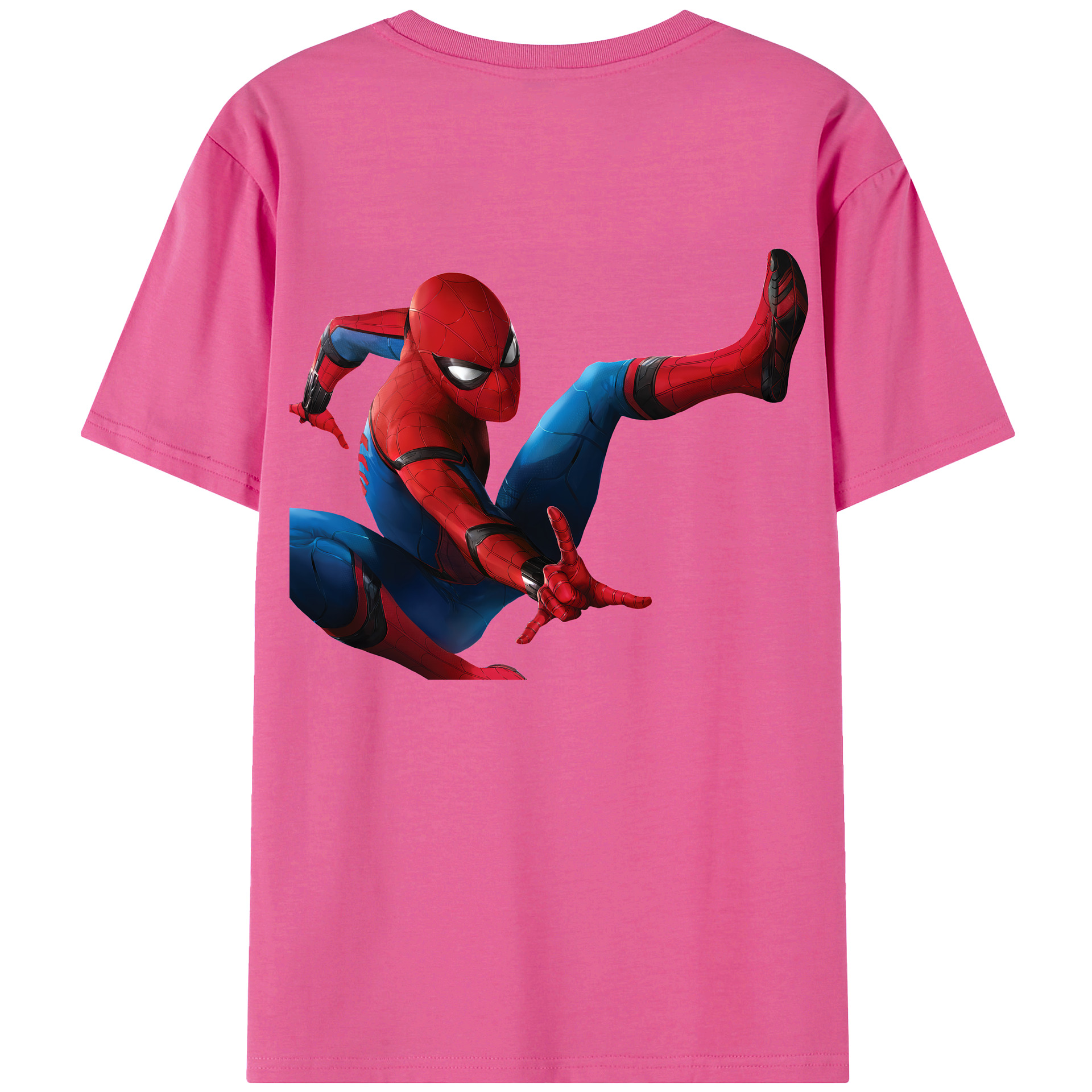 （画像用） Spider Man スパイダーマン レディース半袖Tシャツ(バックプリント)