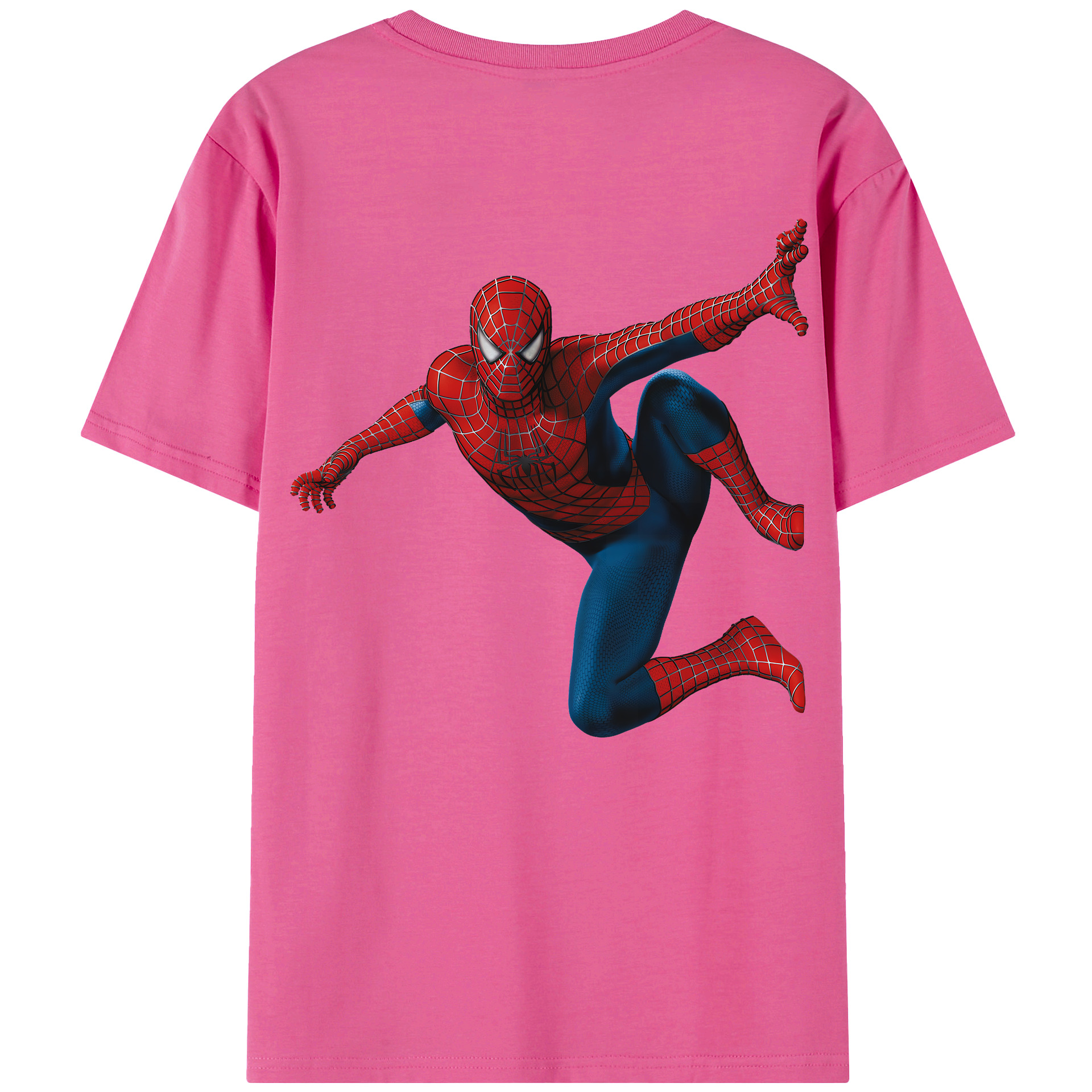 （画像用） Spider Man スパイダーマン レディース半袖Tシャツ(バックプリント)