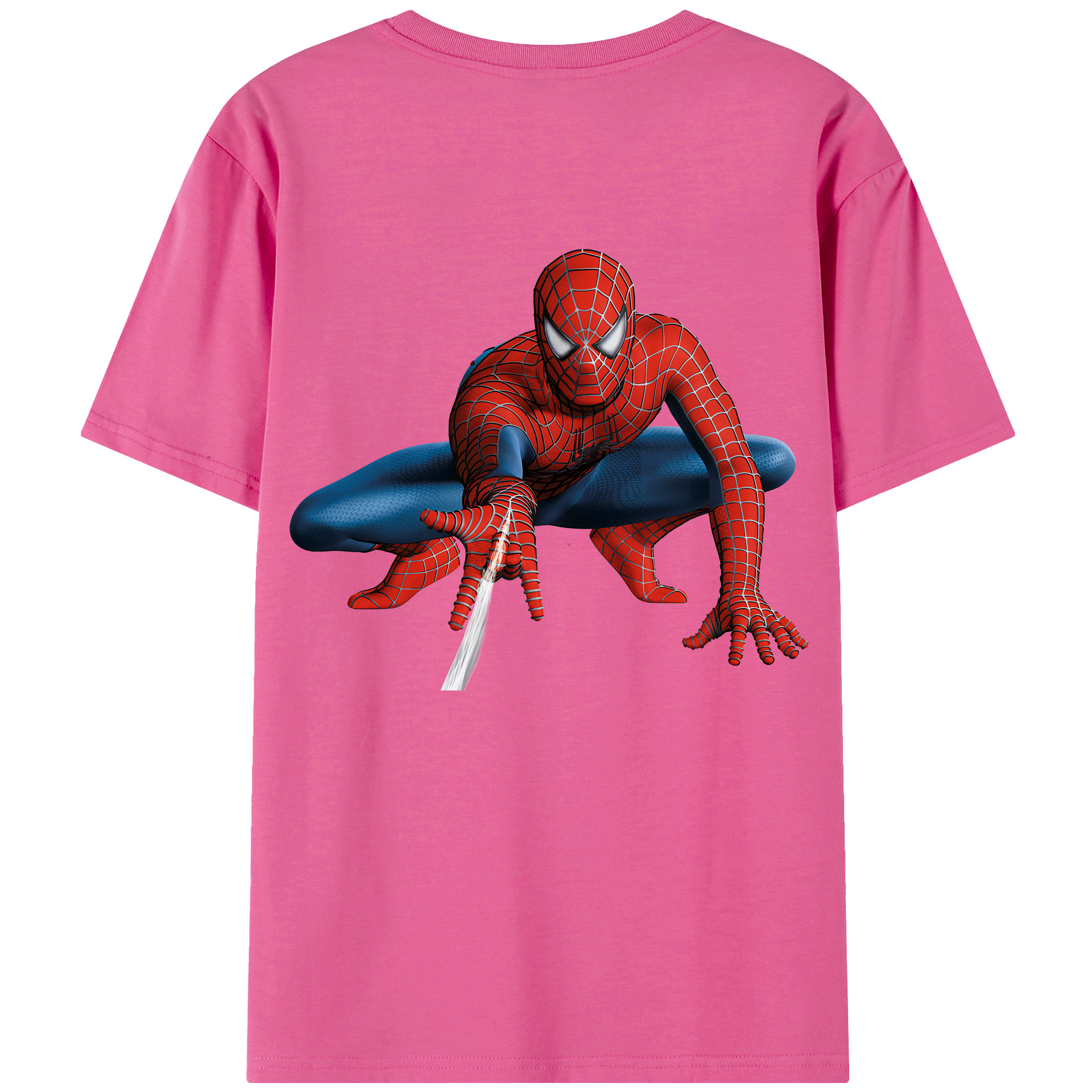 （画像用） Spider Man スパイダーマン レディース半袖Tシャツ(バックプリント)