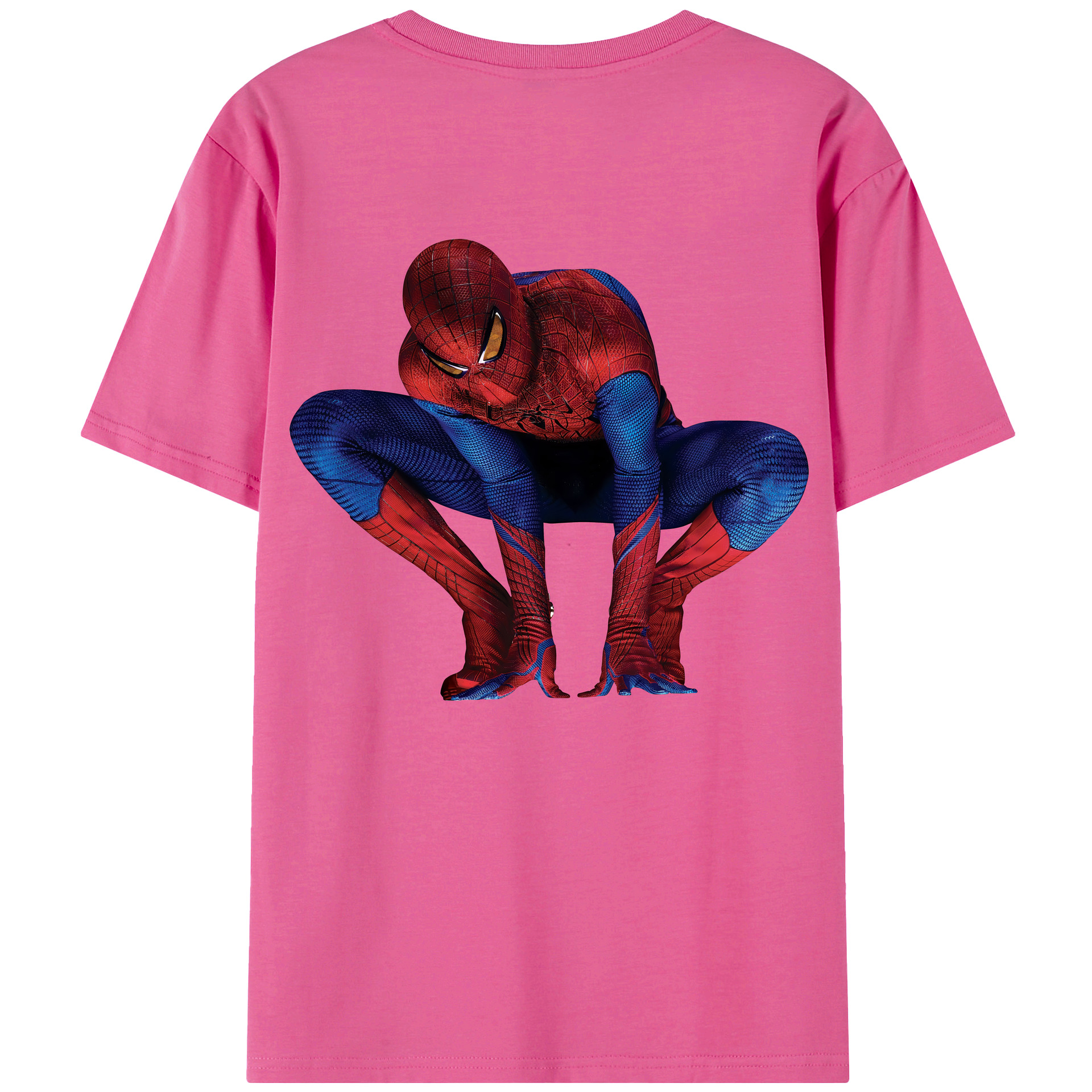 （画像用） Spider Man スパイダーマン レディース半袖Tシャツ(バックプリント)