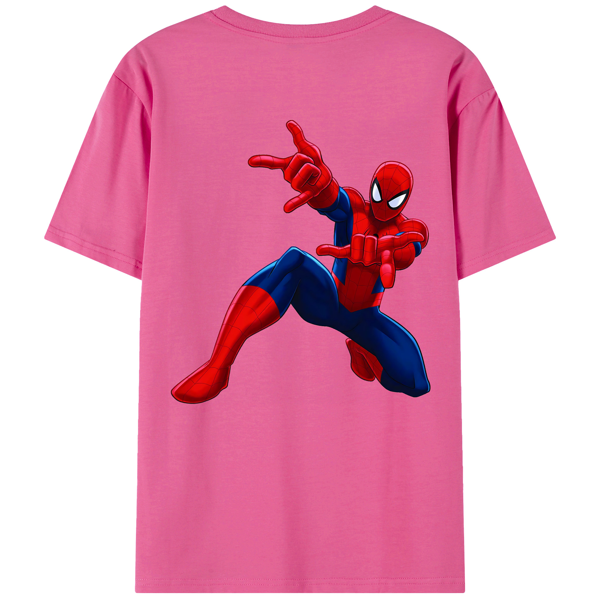 （画像用） Spider Man スパイダーマン レディース半袖Tシャツ(バックプリント)