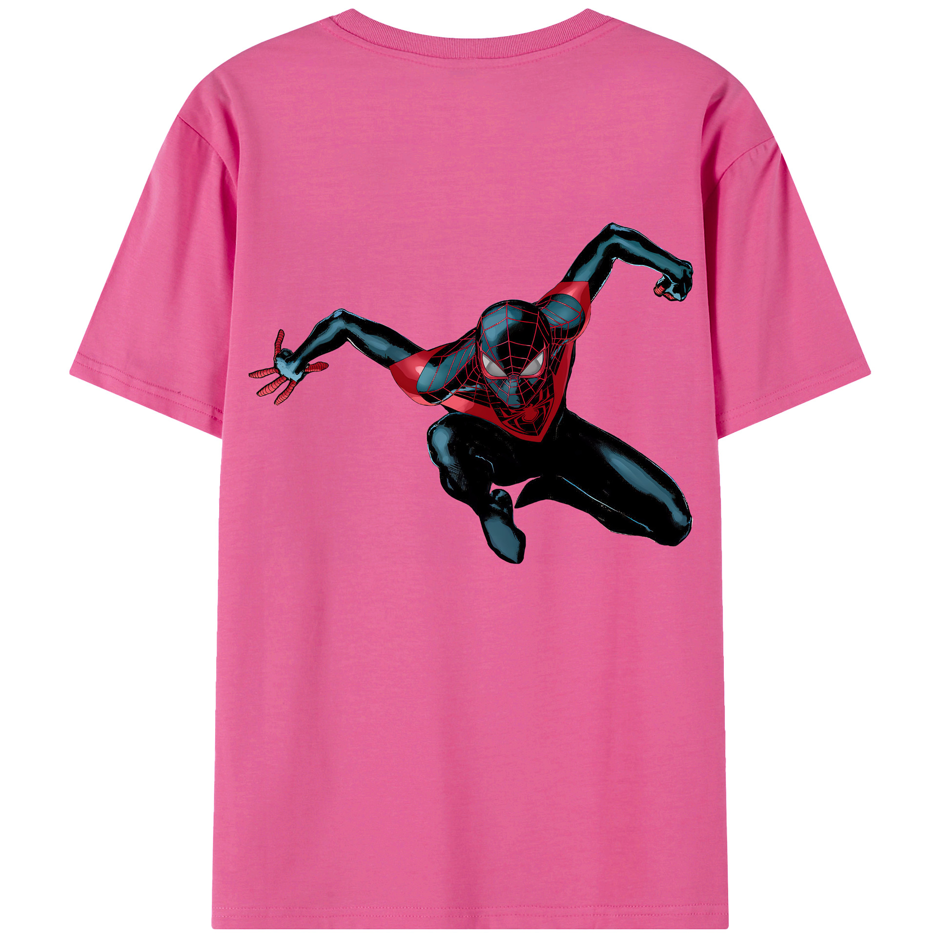 Spider Man スパイダーマン レディース半袖Tシャツ(バックプリント)