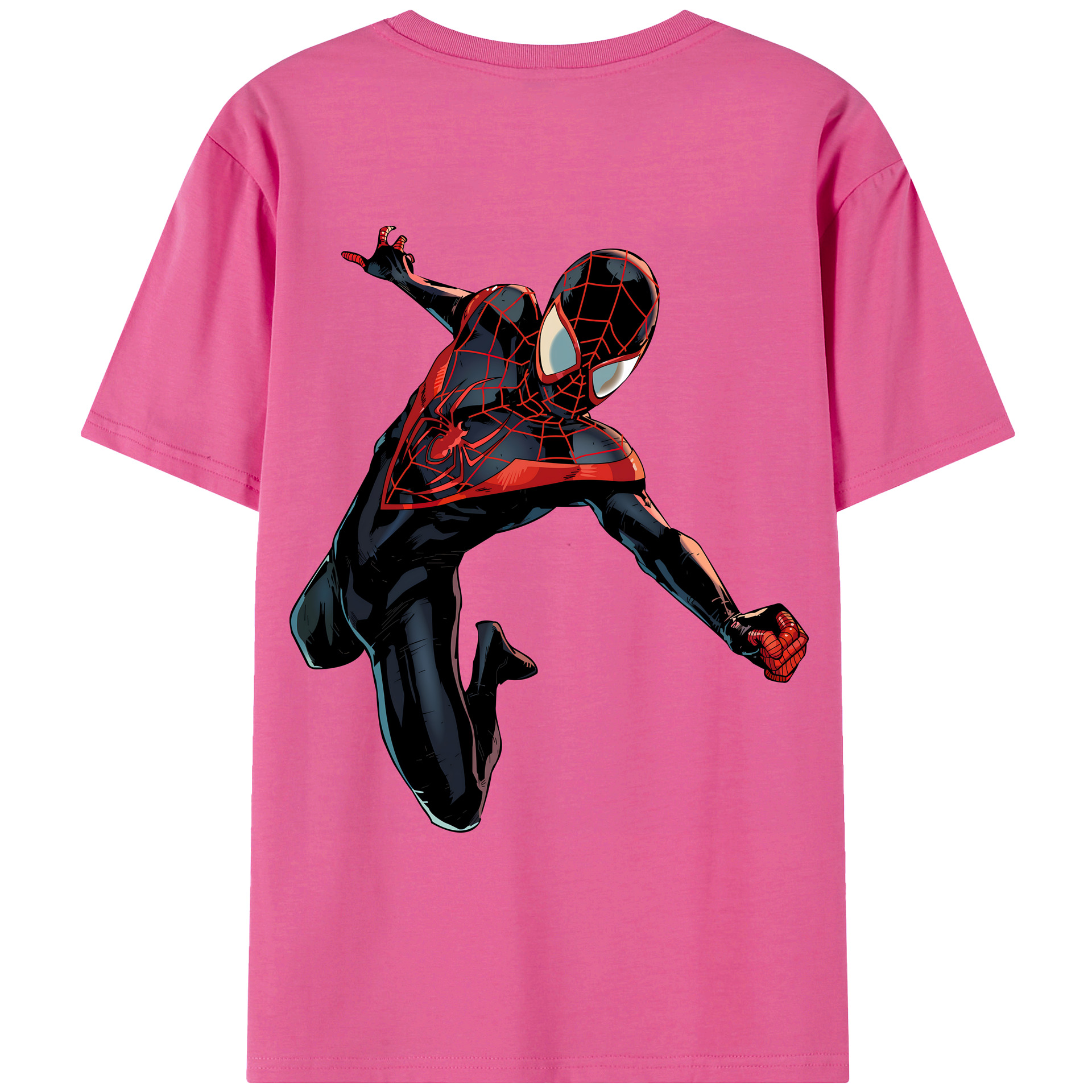 （画像用） Spider Man スパイダーマン レディース半袖Tシャツ(バックプリント)