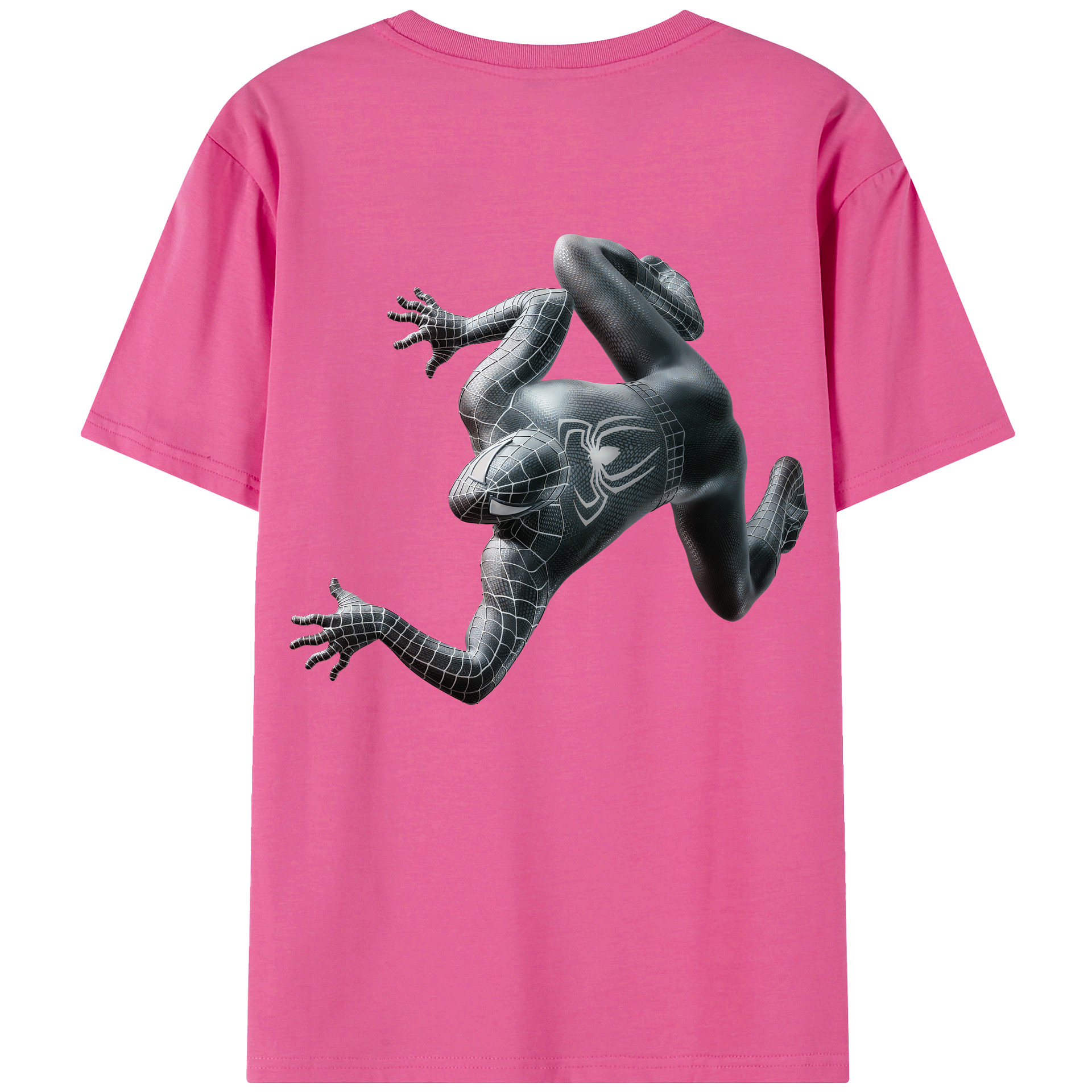 Spider Man スパイダーマン レディース半袖Tシャツ(バックプリント)