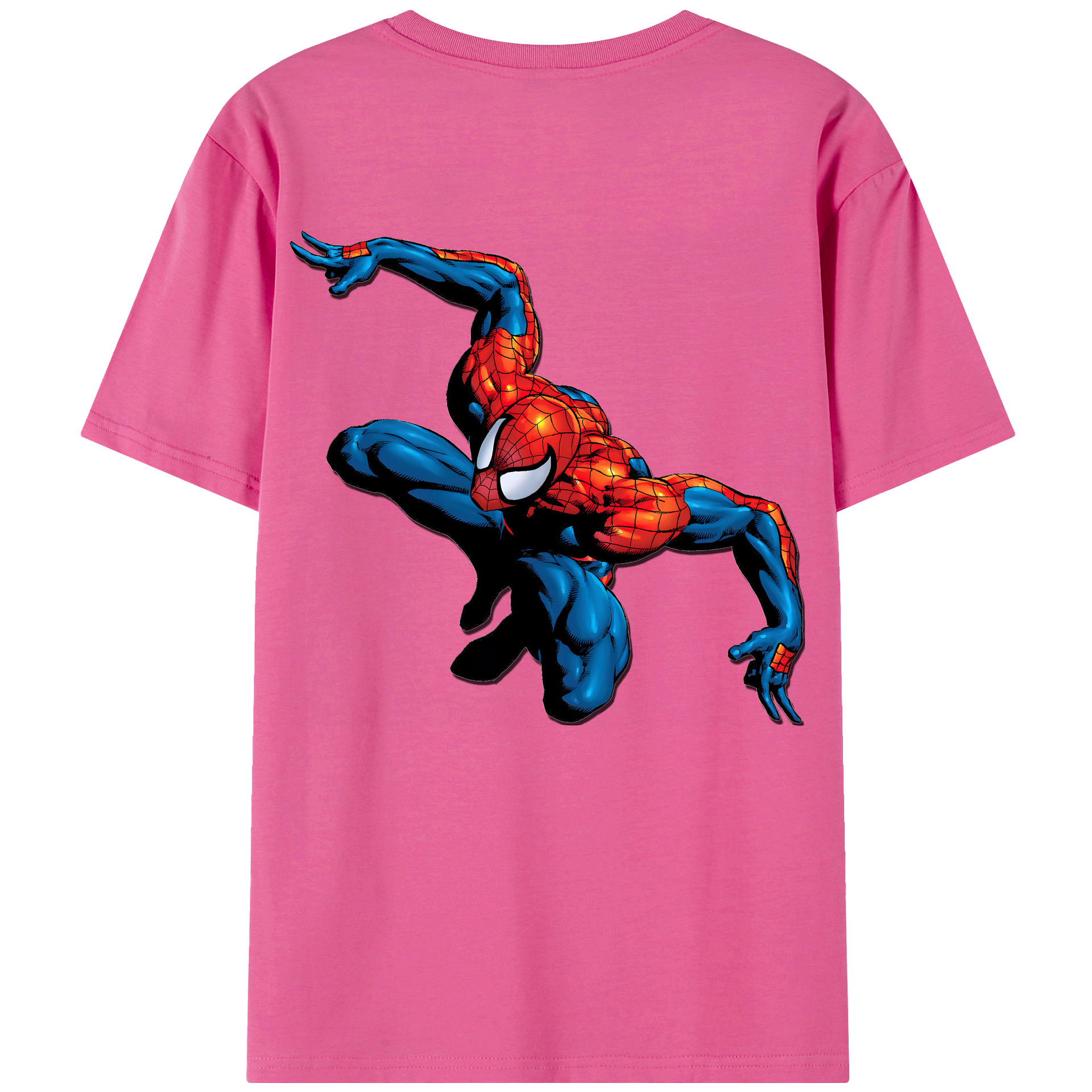 （画像用） Spider Man スパイダーマン レディース半袖Tシャツ(バックプリント)