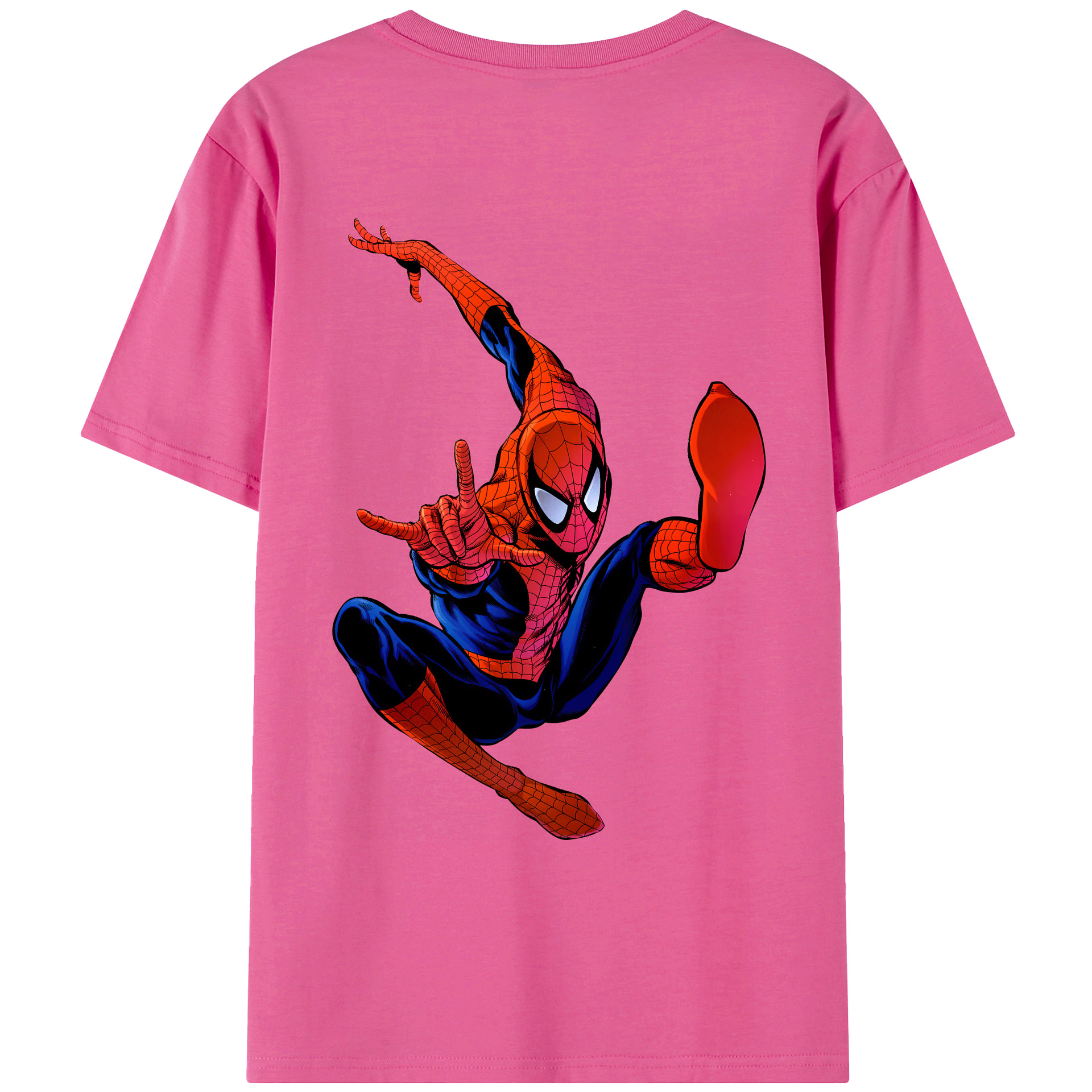 （画像用） Spider Man スパイダーマン レディース半袖Tシャツ(バックプリント)