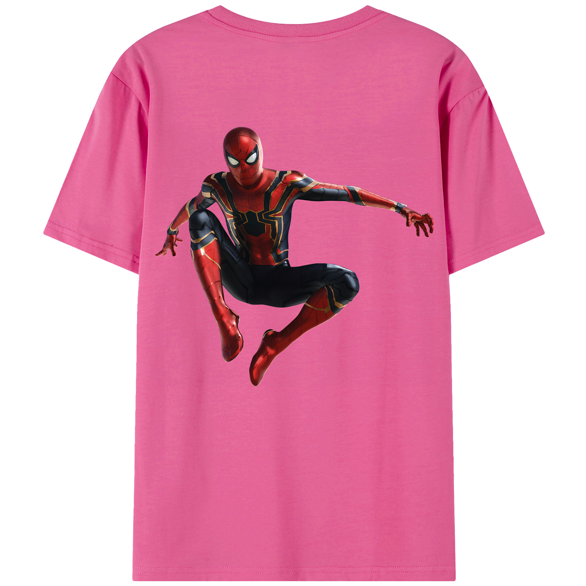 （画像用） Spider Man スパイダーマン レディース半袖Tシャツ(バックプリント)