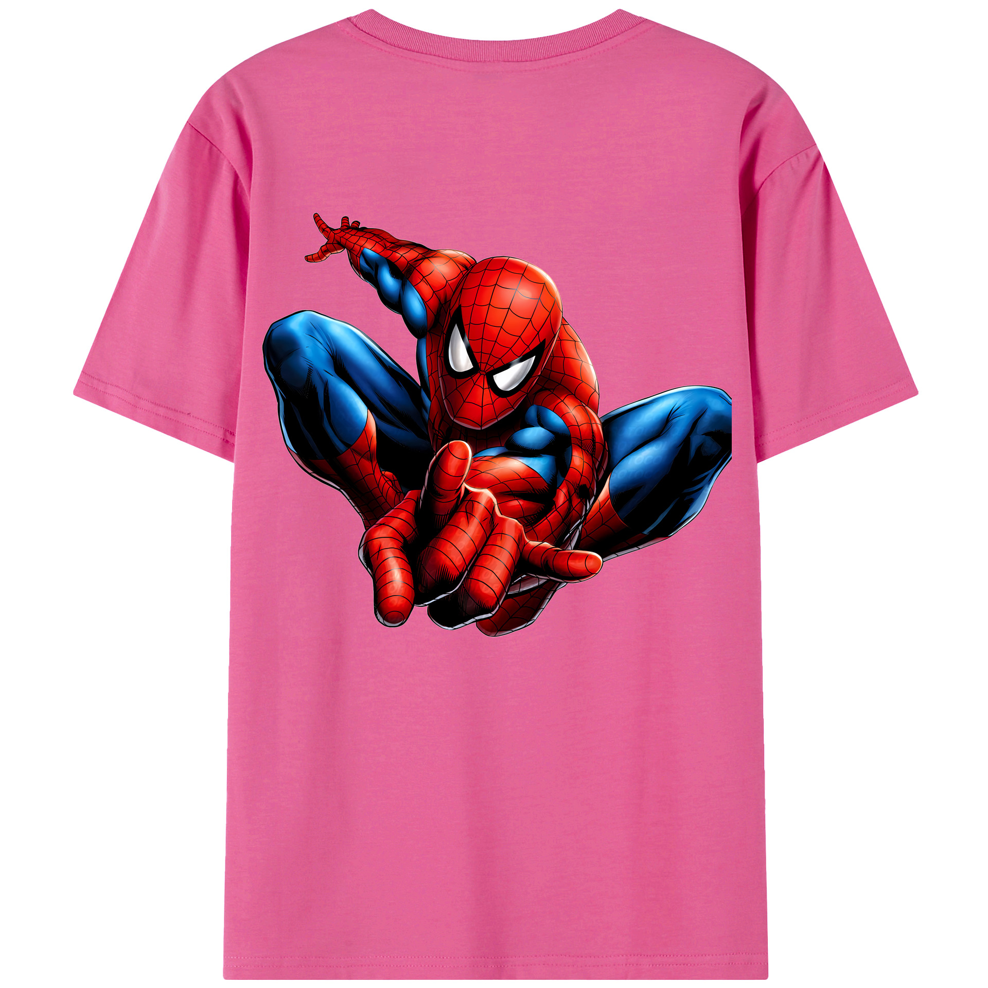 （画像用） Spider Man スパイダーマン レディース半袖Tシャツ(バックプリント)