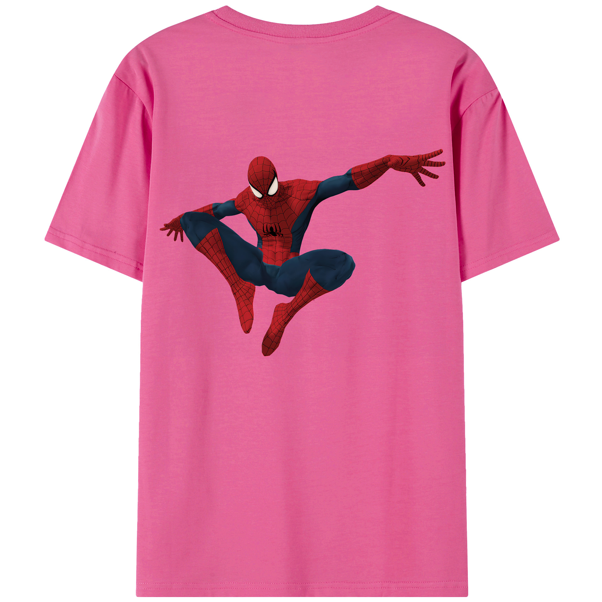 （画像用） Spider Man スパイダーマン レディース半袖Tシャツ(バックプリント)
