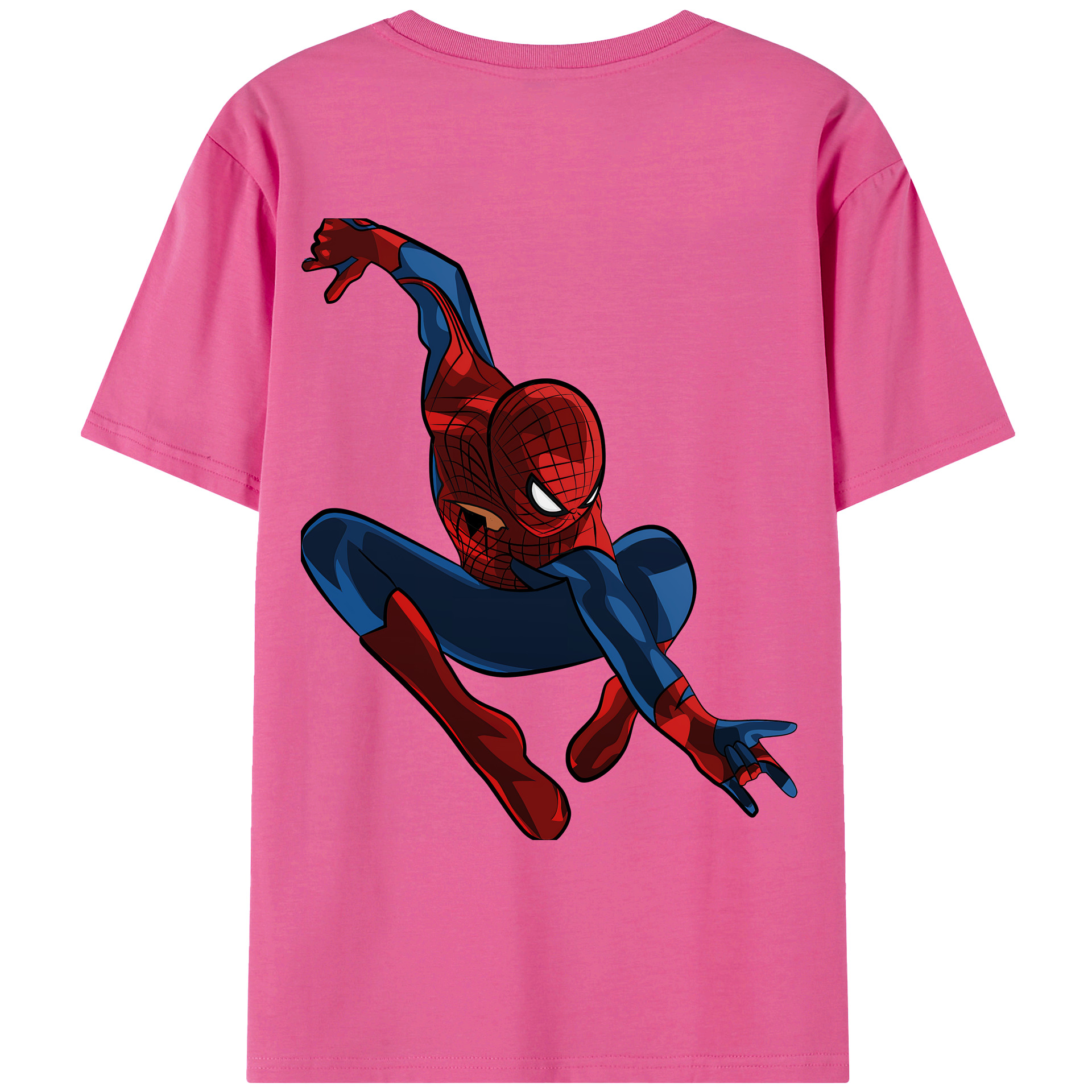 （画像用） Spider Man スパイダーマン レディース半袖Tシャツ(バックプリント)