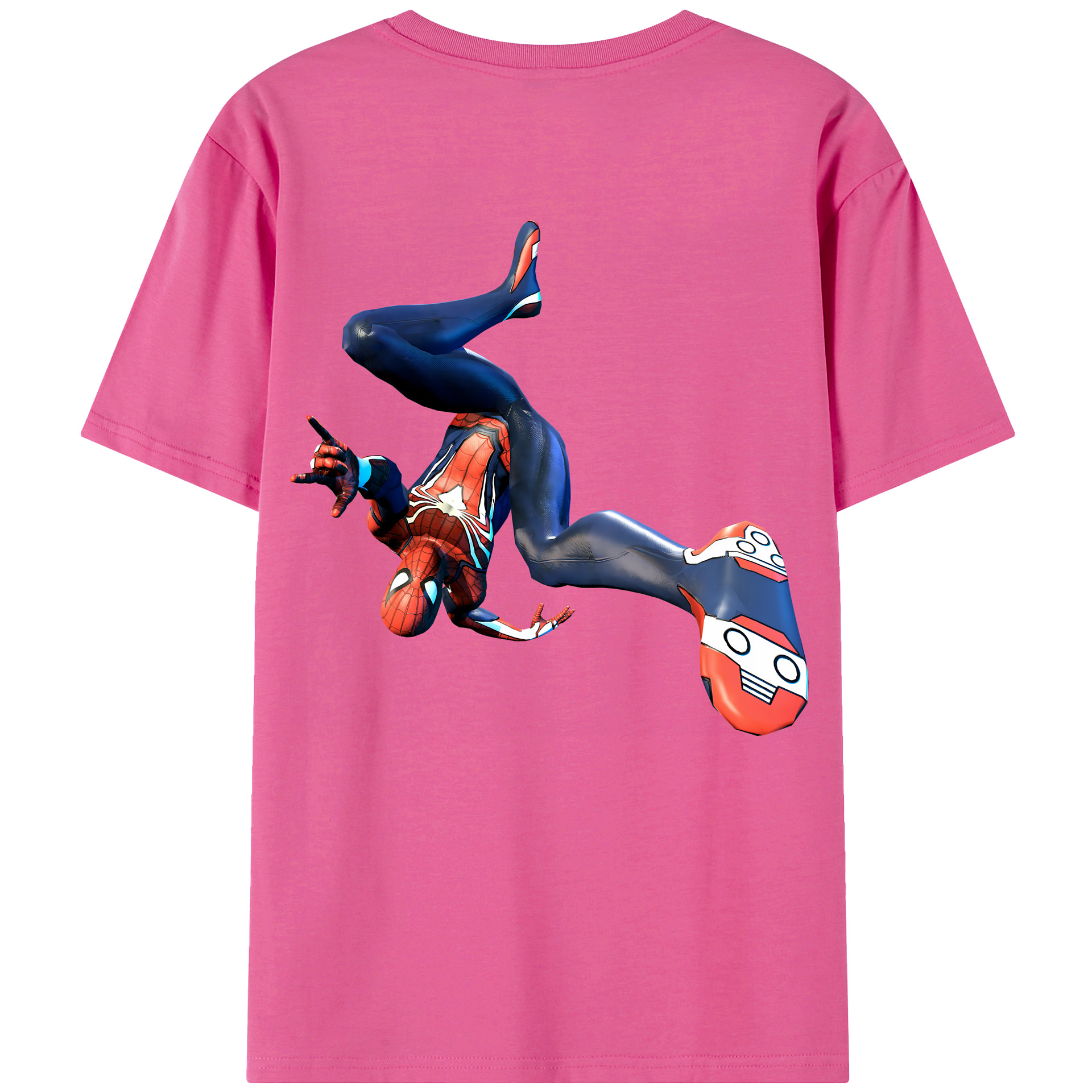 （画像用） Spider Man スパイダーマン レディース半袖Tシャツ(バックプリント)