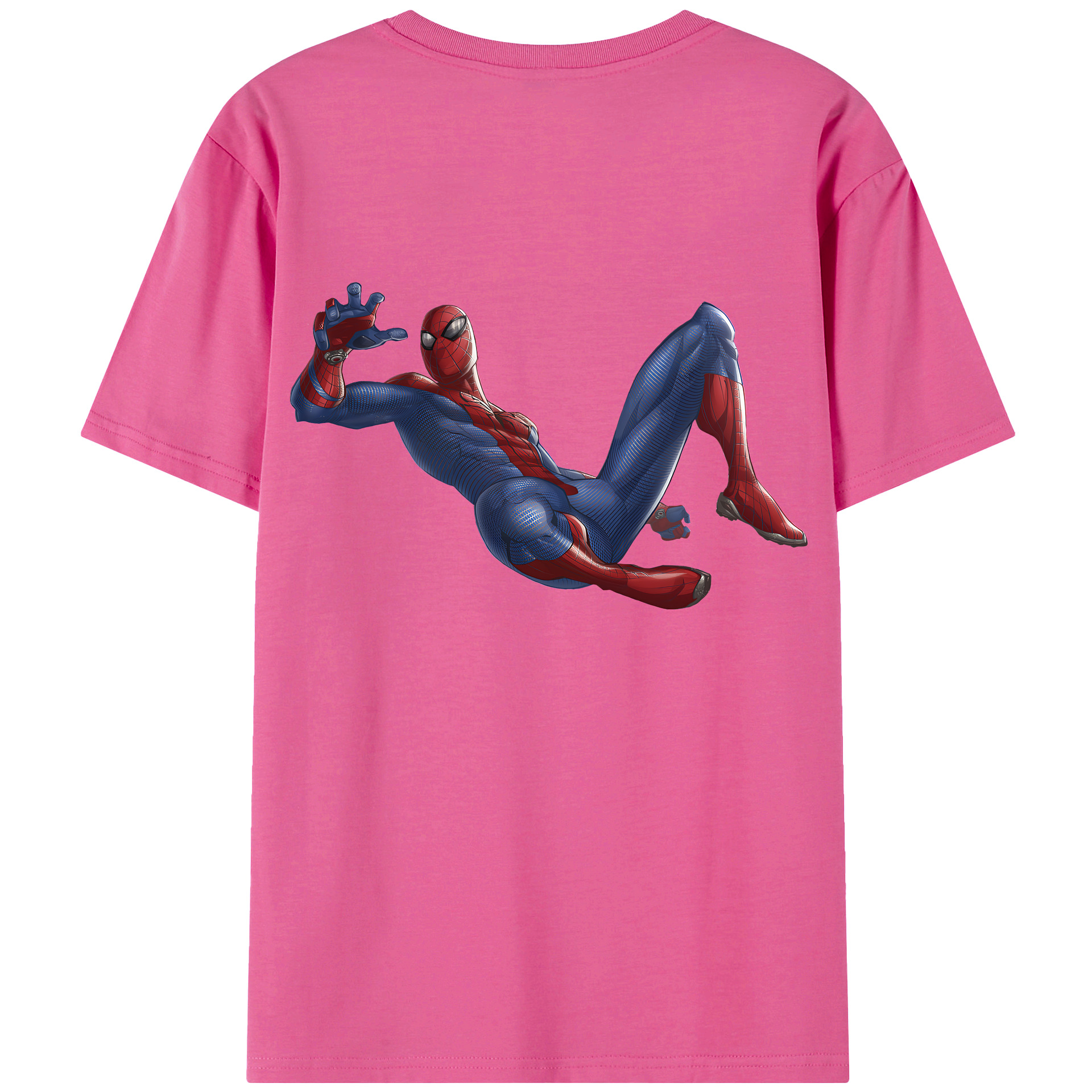 （画像用） Spider Man スパイダーマン レディース半袖Tシャツ(バックプリント)