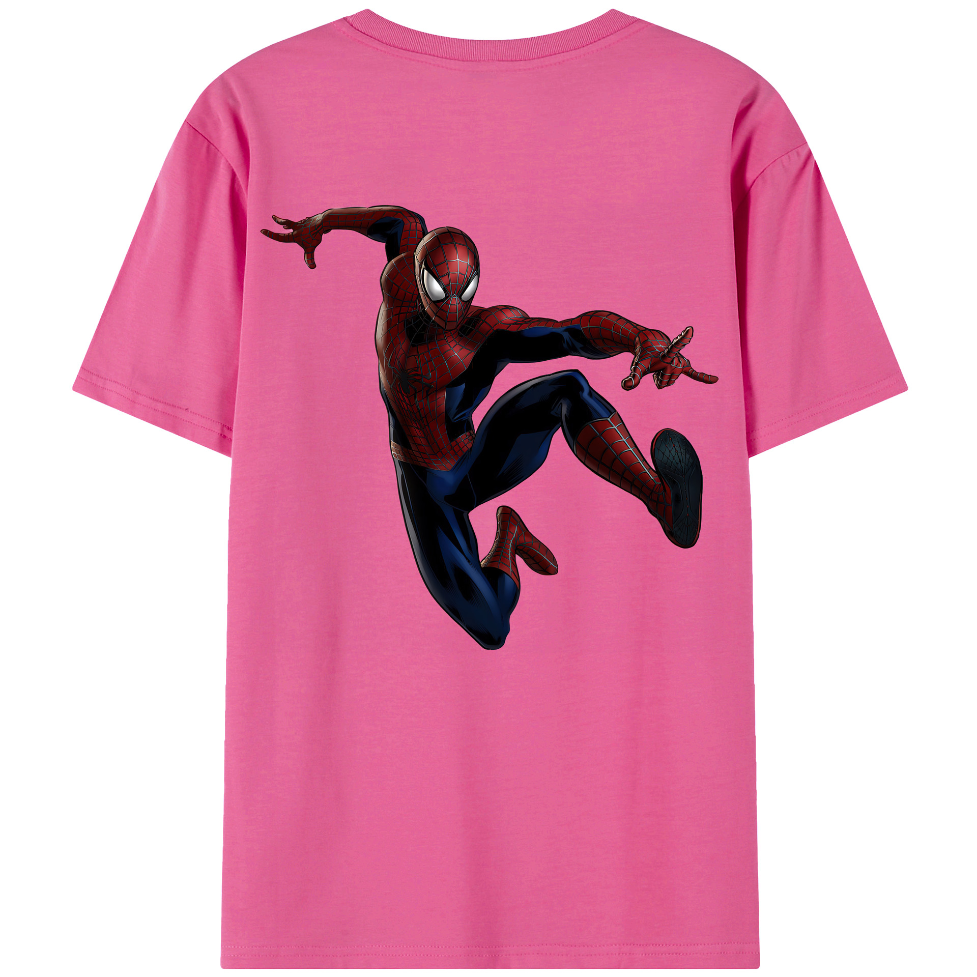 （画像用） Spider Man スパイダーマン レディース半袖Tシャツ(バックプリント)