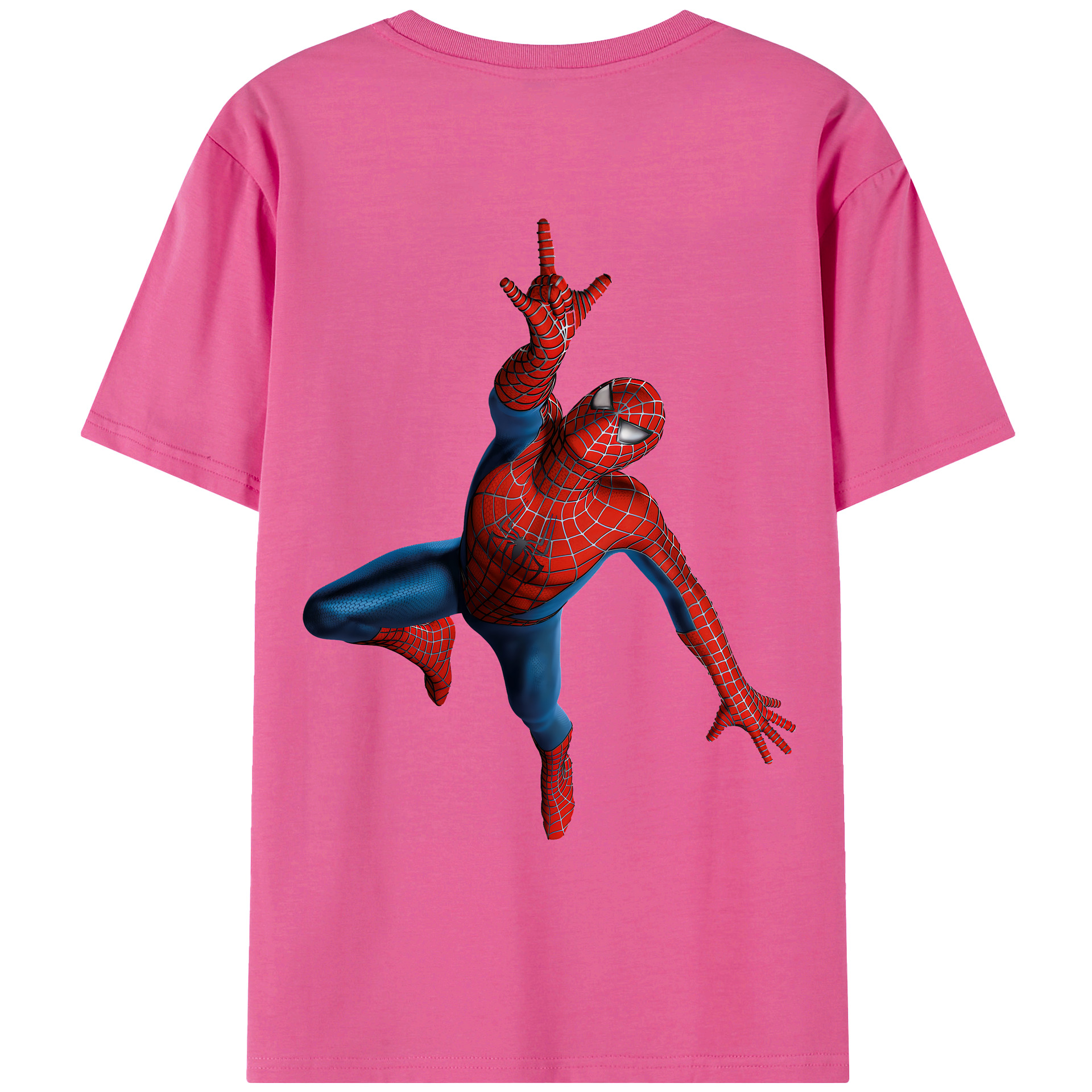 （画像用） Spider Man スパイダーマン レディース半袖Tシャツ(バックプリント)