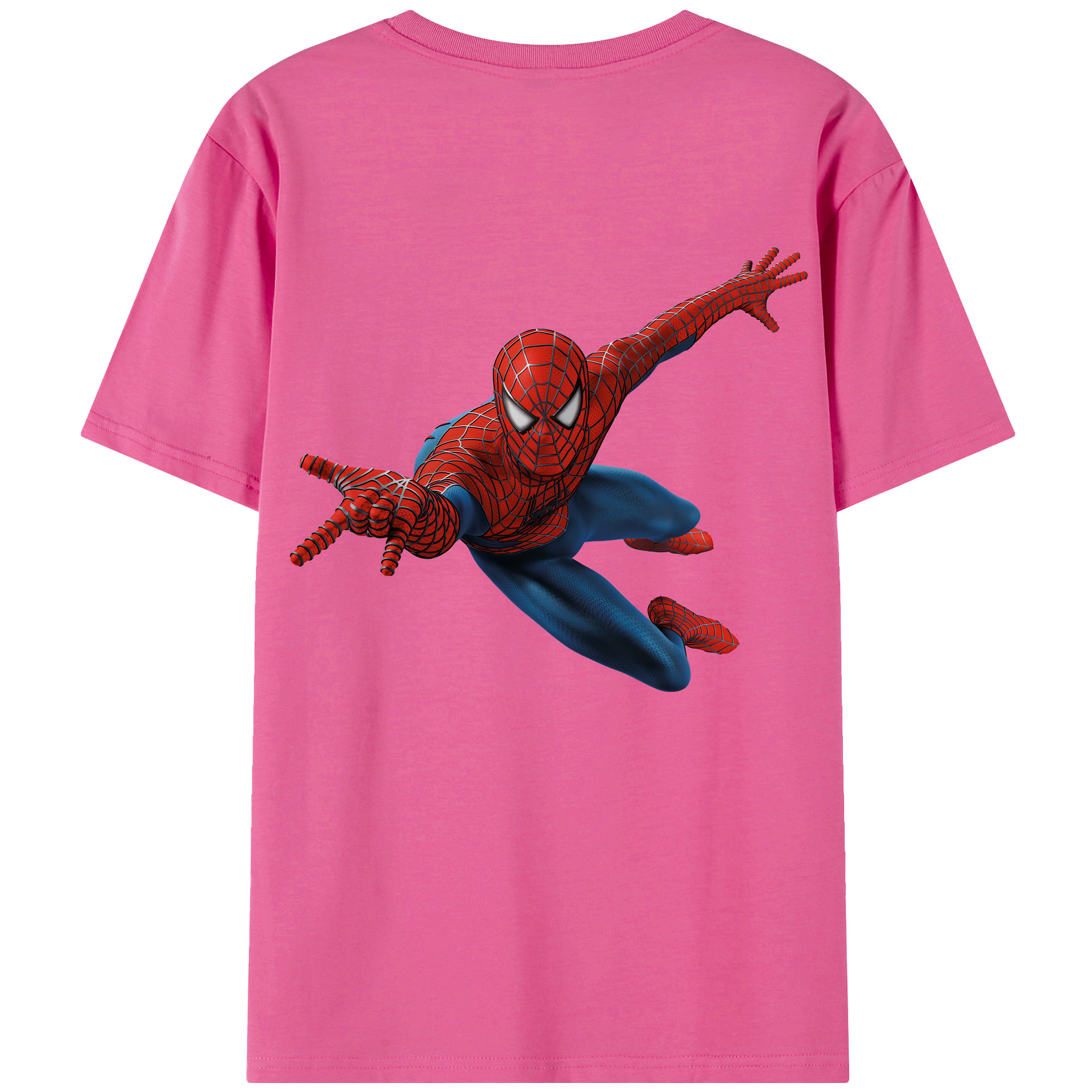 （画像用） Spider Man スパイダーマン レディース半袖Tシャツ(バックプリント)