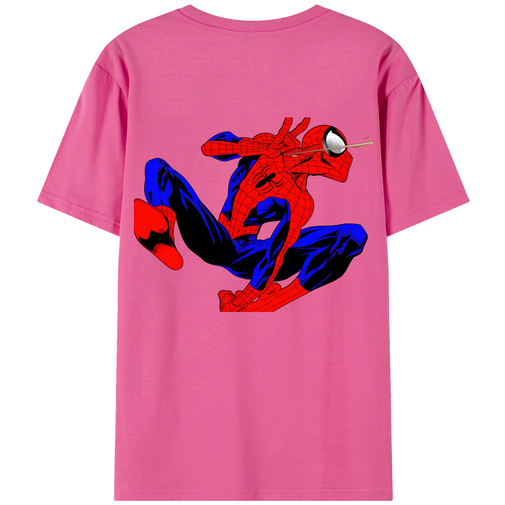 （画像用） Spider Man スパイダーマン レディース半袖Tシャツ(バックプリント)