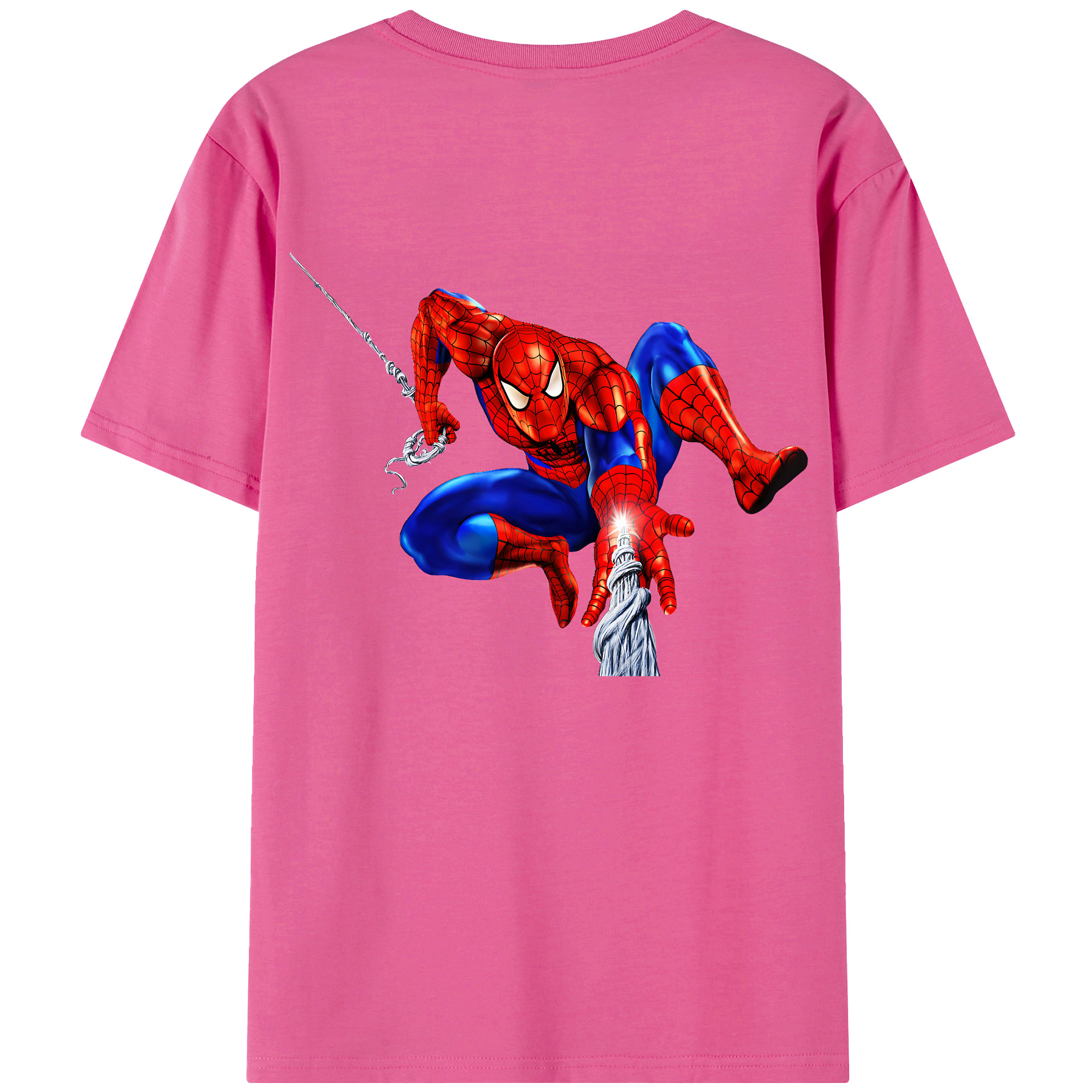 （画像用） Spider Man スパイダーマン レディース半袖Tシャツ(バックプリント)