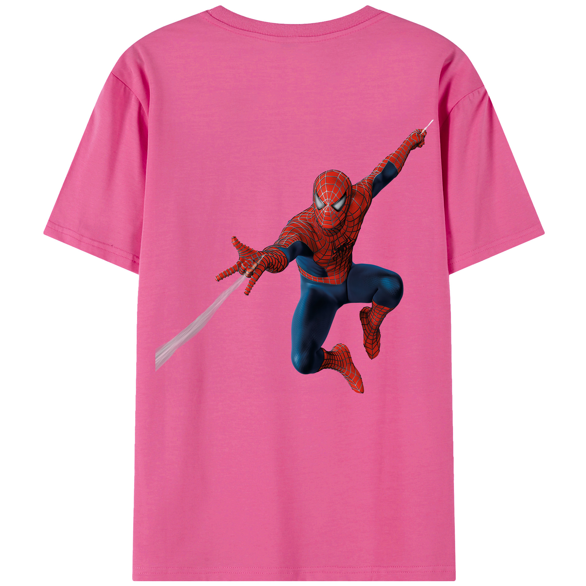 （画像用） Spider Man スパイダーマン レディース半袖Tシャツ(バックプリント)