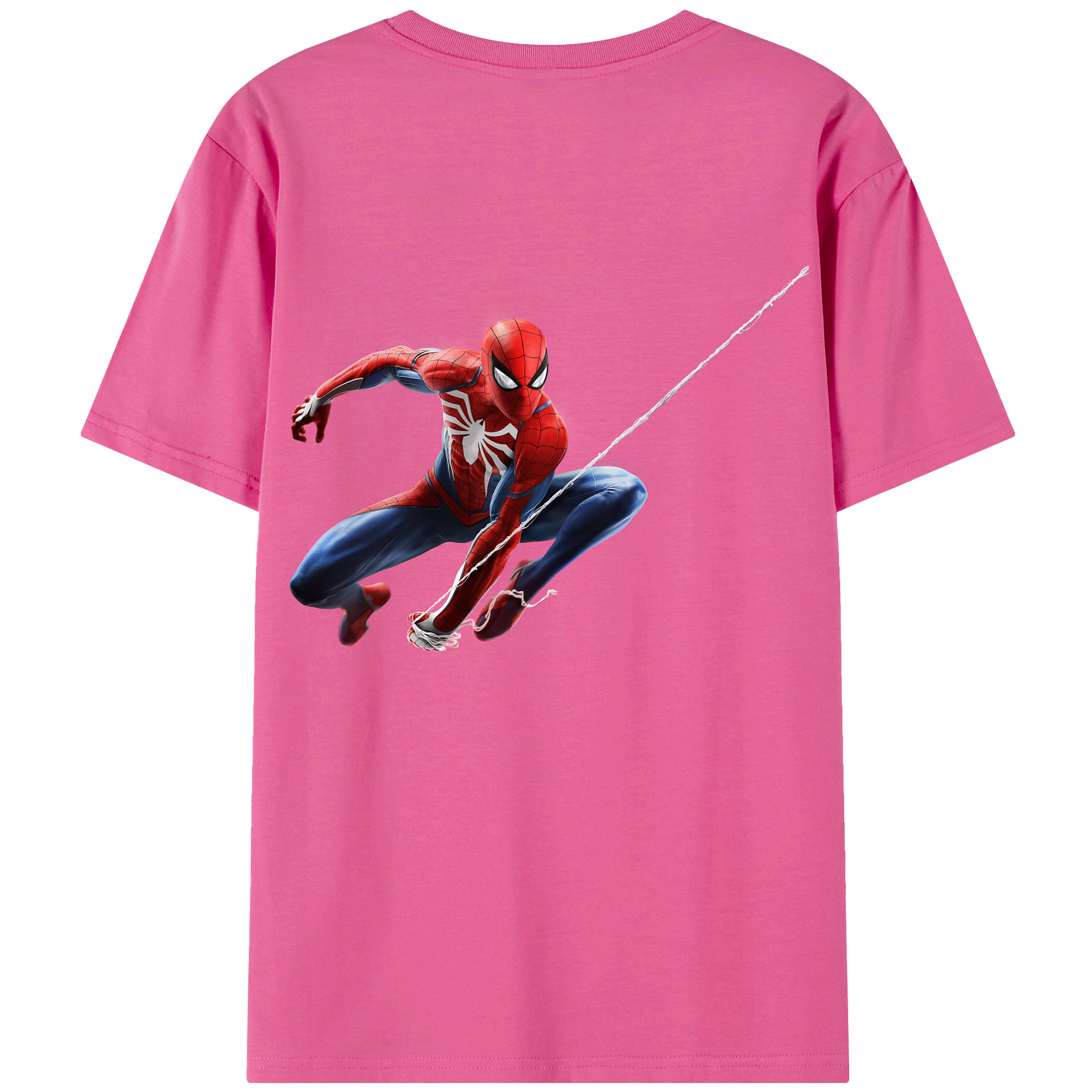 （画像用） Spider Man スパイダーマン レディース半袖Tシャツ(バックプリント)