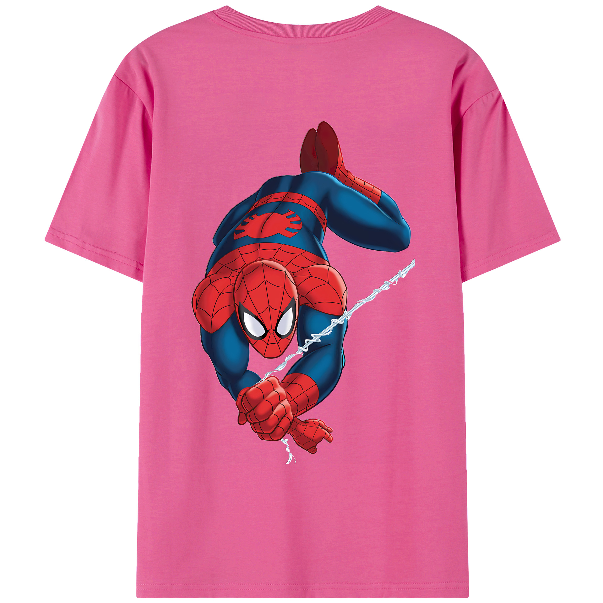 （画像用） Spider Man スパイダーマン レディース半袖Tシャツ(バックプリント)