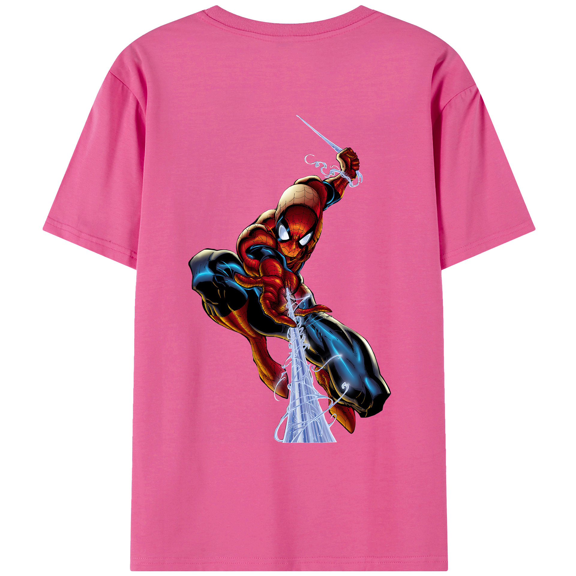 （画像用） Spider Man スパイダーマン レディース半袖Tシャツ(バックプリント)