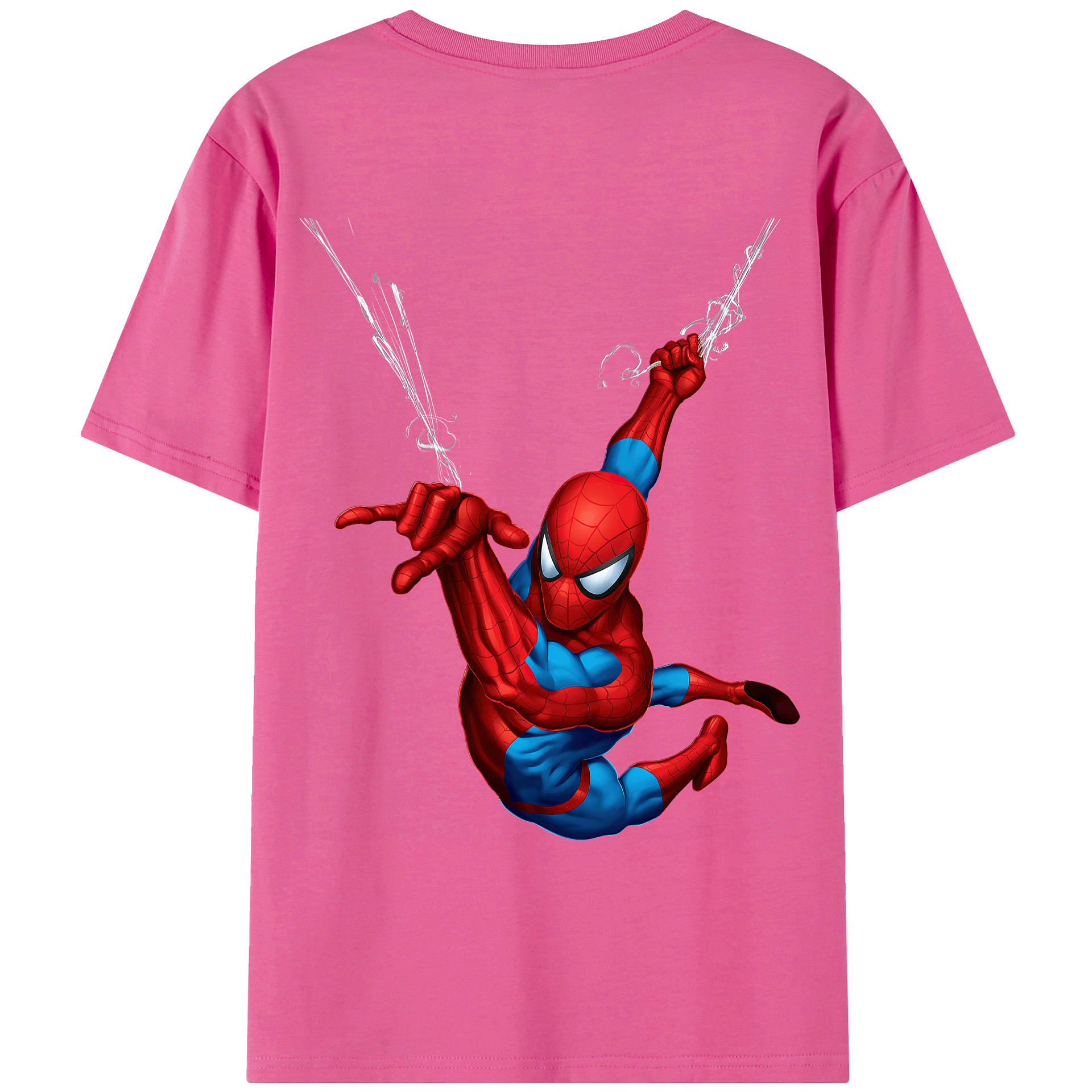 （画像用） Spider Man スパイダーマン レディース半袖Tシャツ(バックプリント)