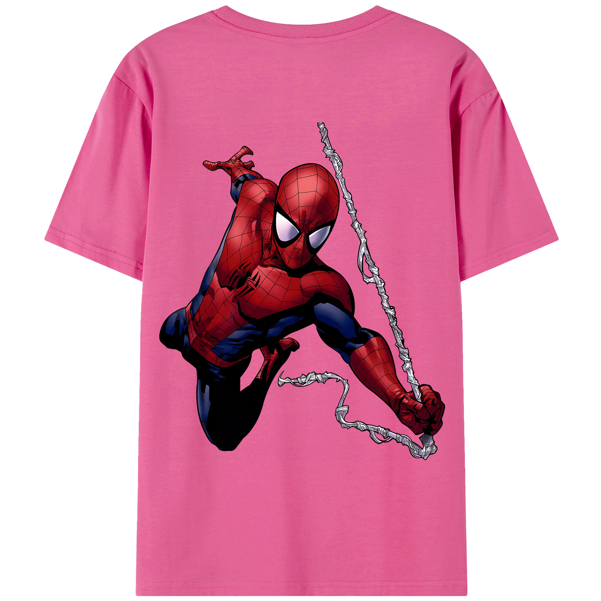 （画像用） Spider Man スパイダーマン レディース半袖Tシャツ(バックプリント)