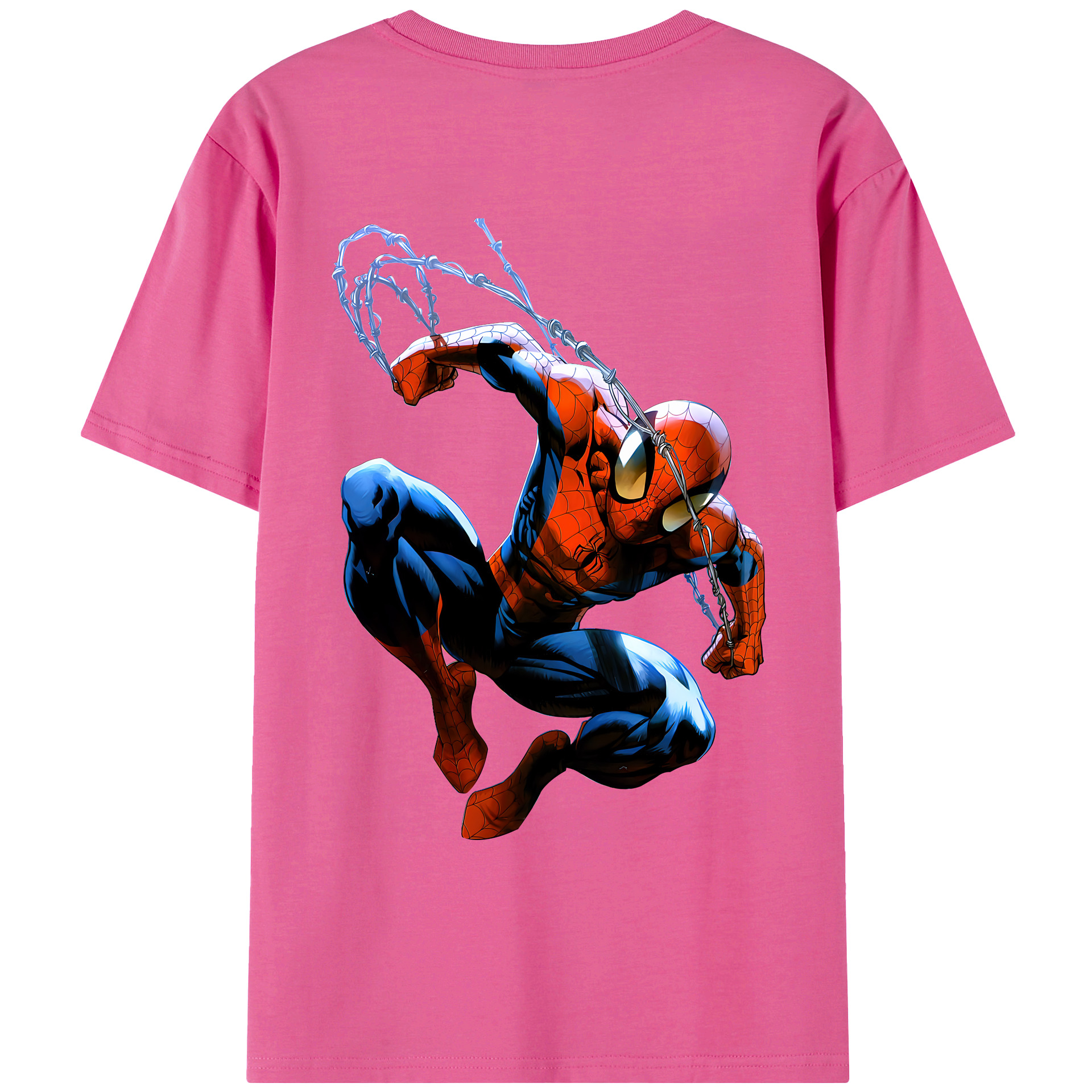 （画像用） Spider Man スパイダーマン レディース半袖Tシャツ(バックプリント)