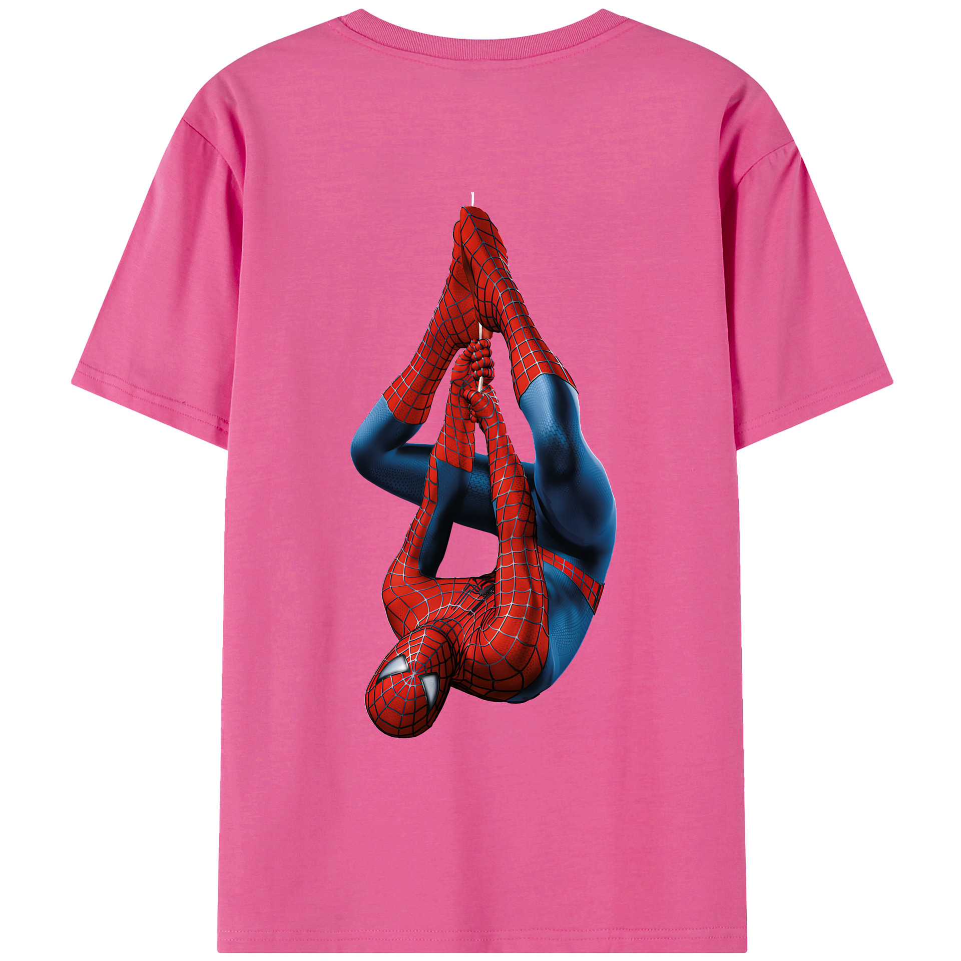 （画像用） Spider Man スパイダーマン レディース半袖Tシャツ(バックプリント)