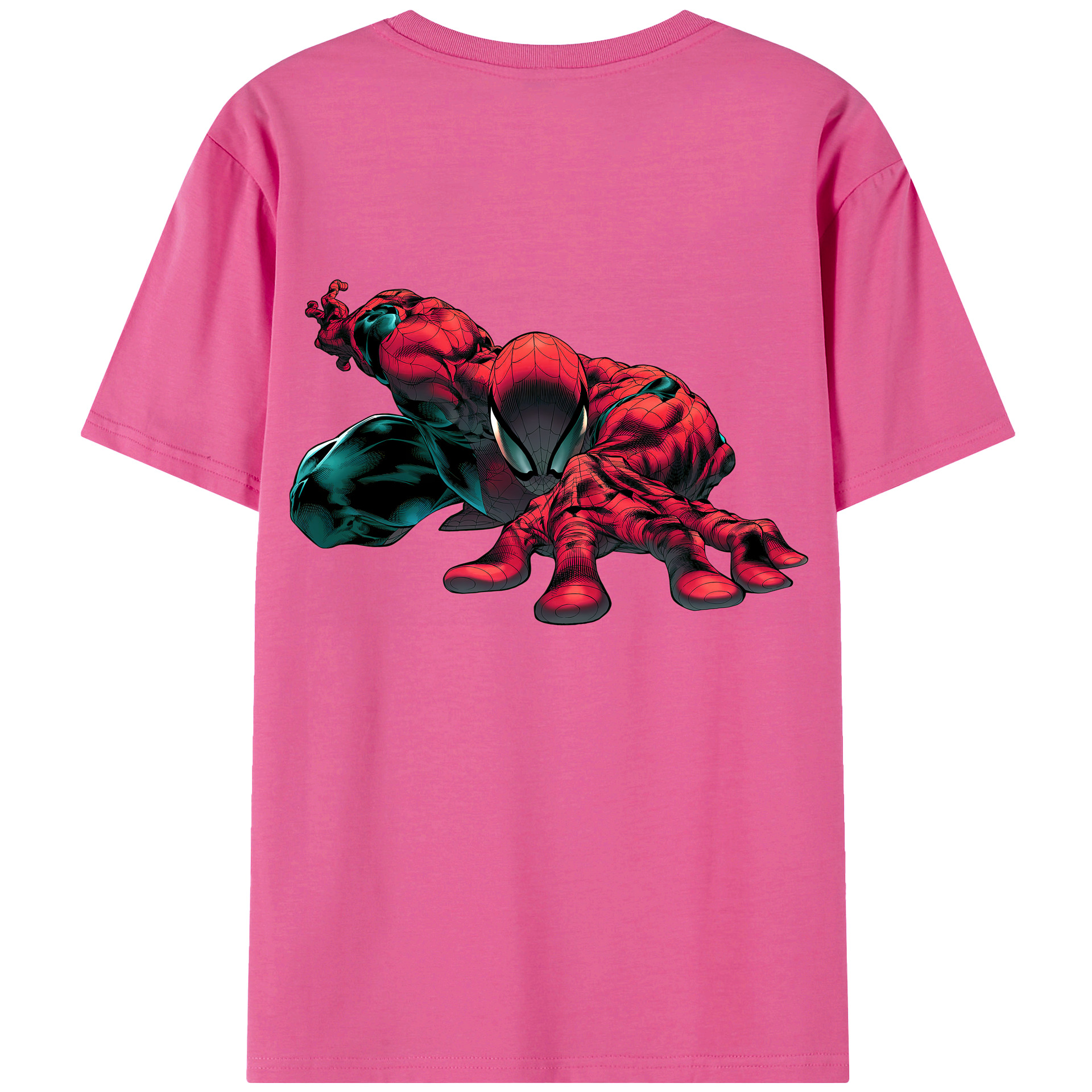 （画像用） Spider Man スパイダーマン レディース半袖Tシャツ(バックプリント)