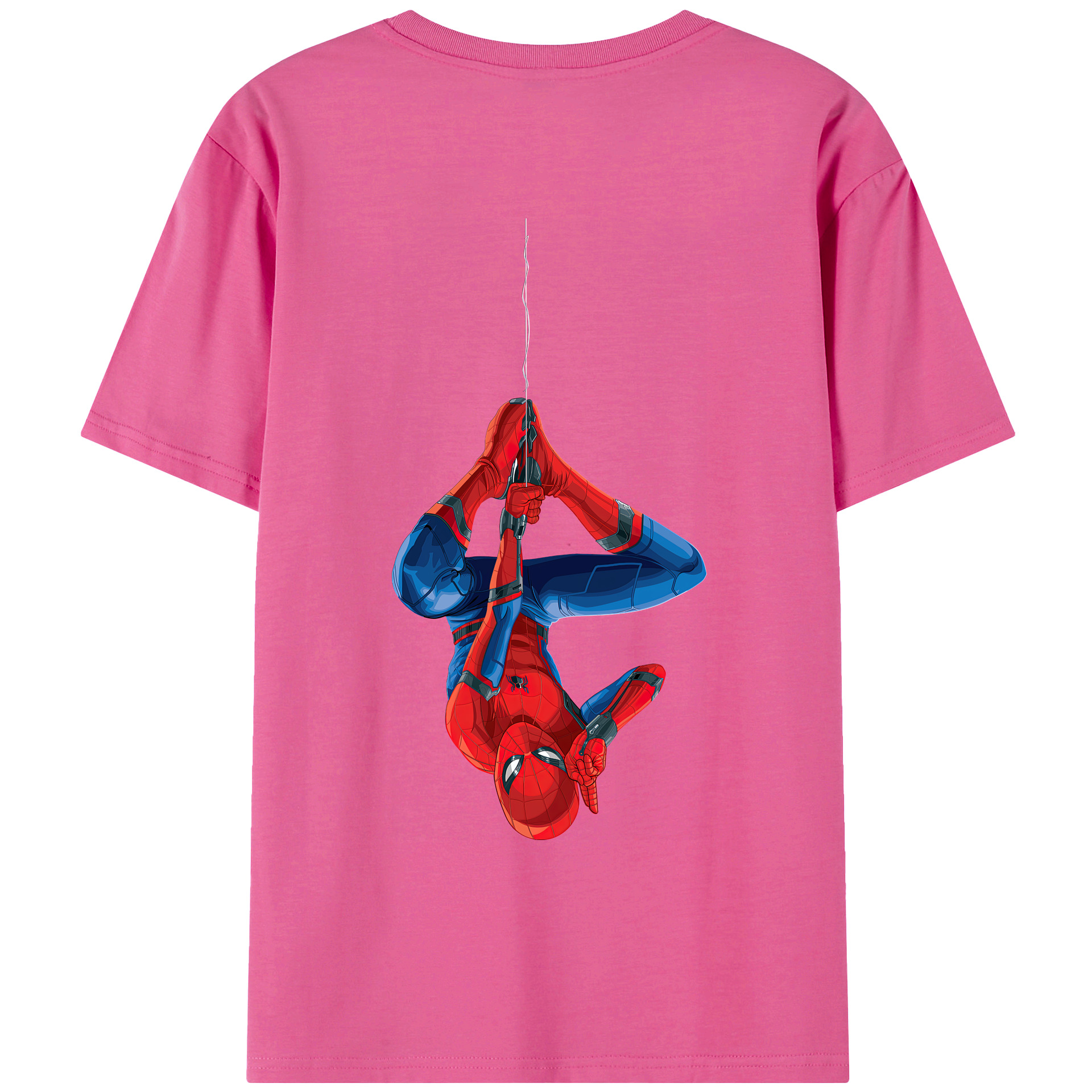 （画像用） Spider Man スパイダーマン レディース半袖Tシャツ(バックプリント)