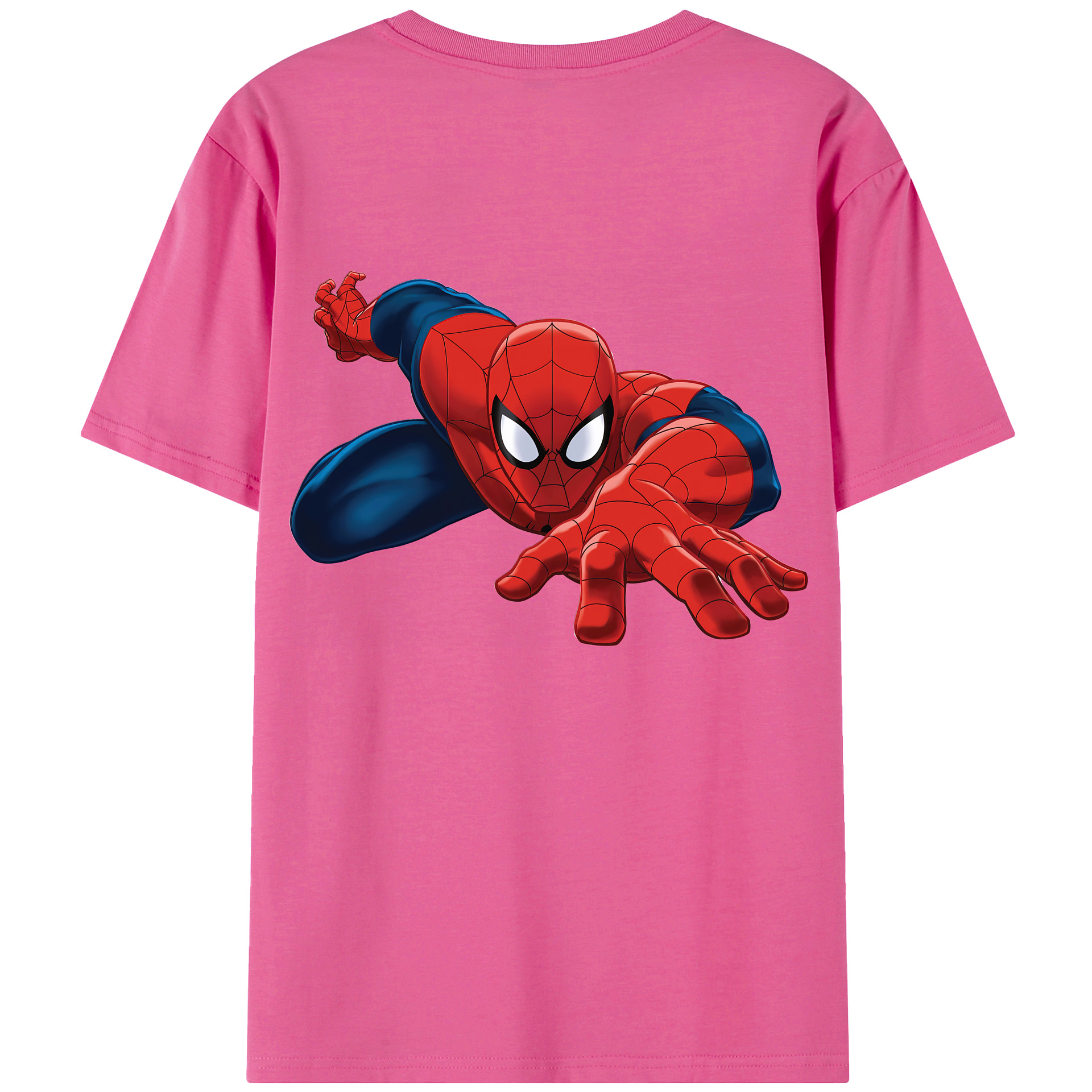 （画像用） Spider Man スパイダーマン レディース半袖Tシャツ(バックプリント)