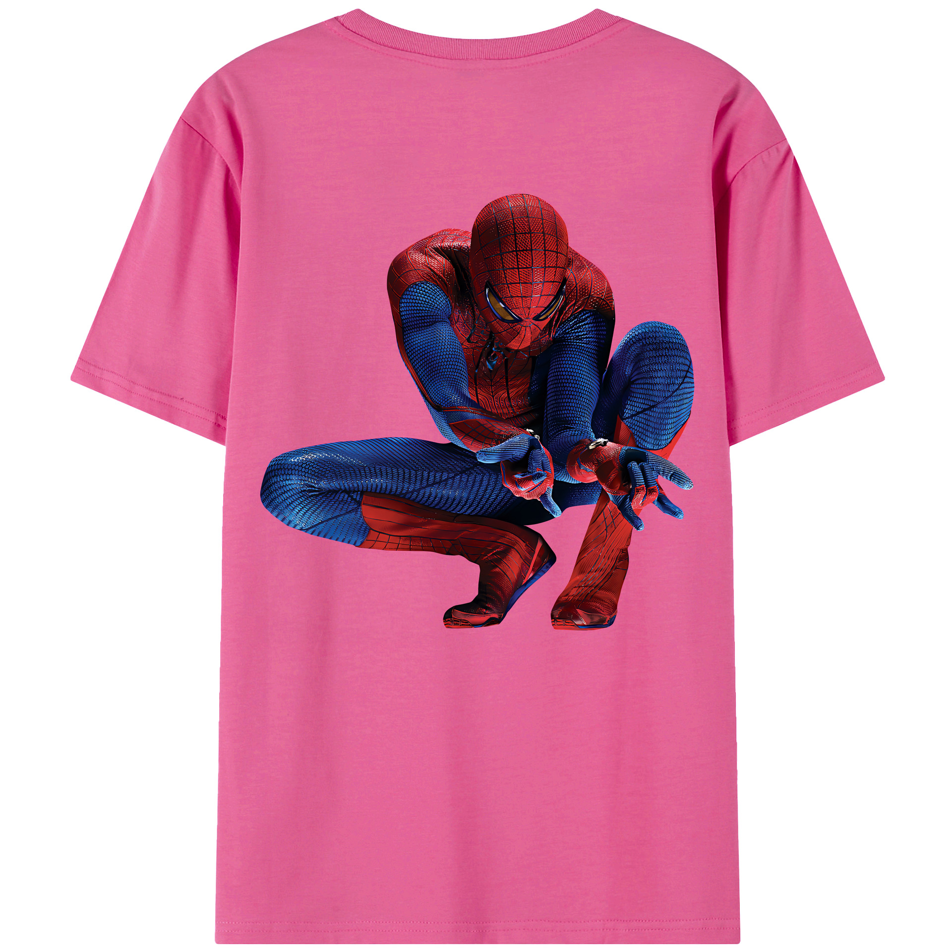 （画像用） Spider Man スパイダーマン レディース半袖Tシャツ(バックプリント)
