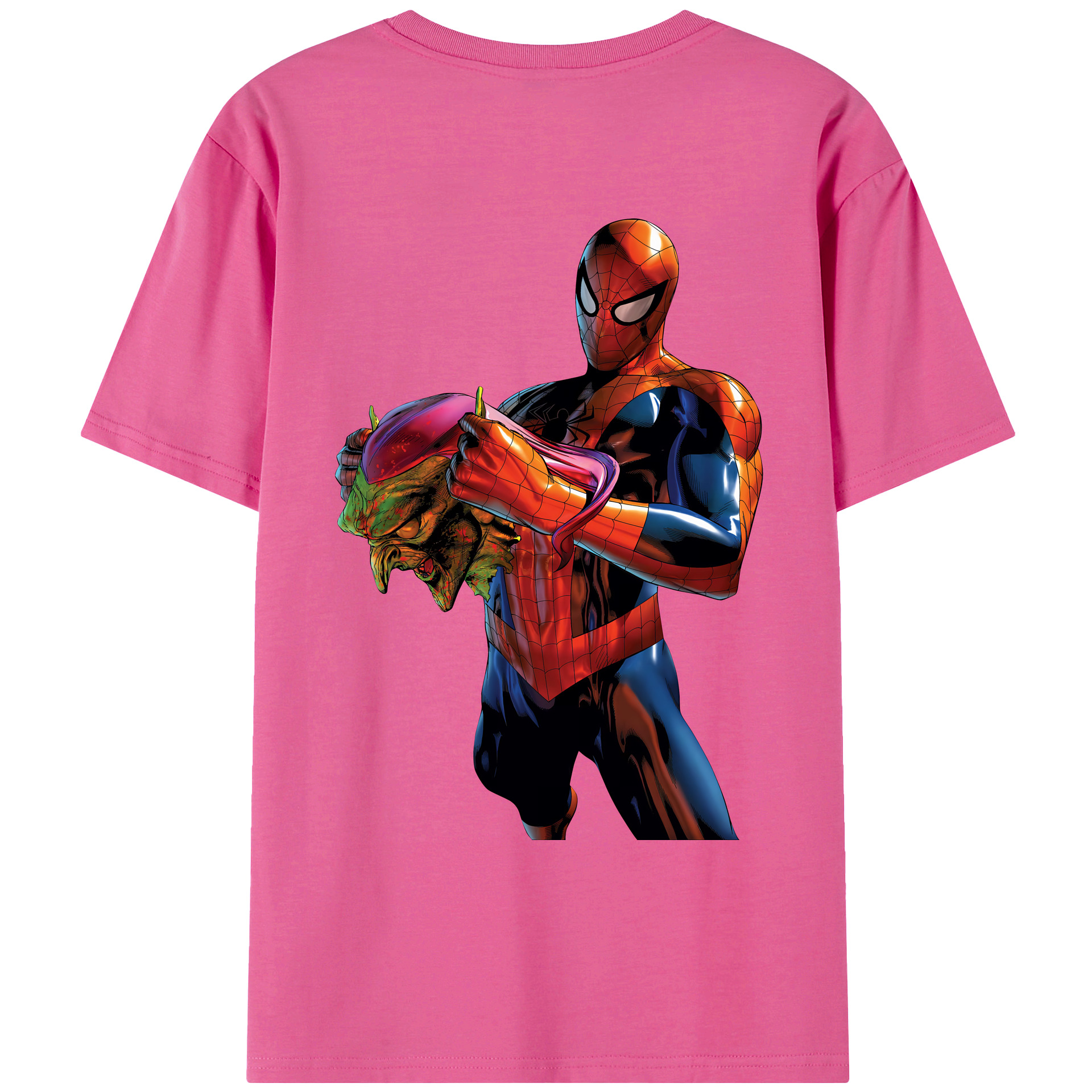 （画像用） Spider Man スパイダーマン レディース半袖Tシャツ(バックプリント)