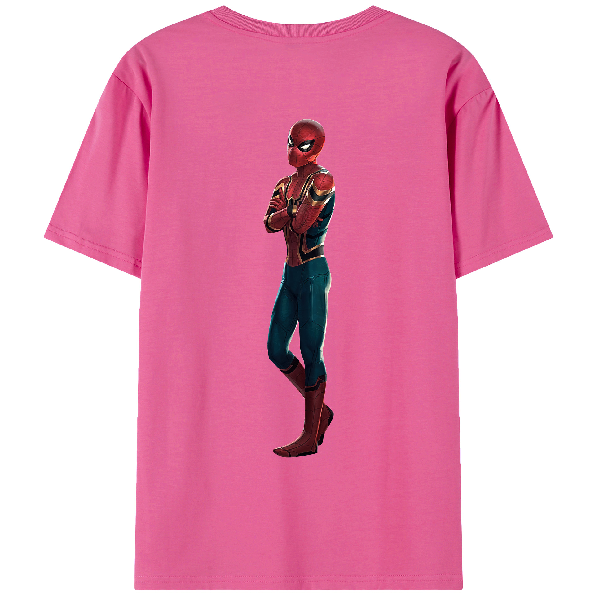 （画像用） Spider Man スパイダーマン レディース半袖Tシャツ(バックプリント)