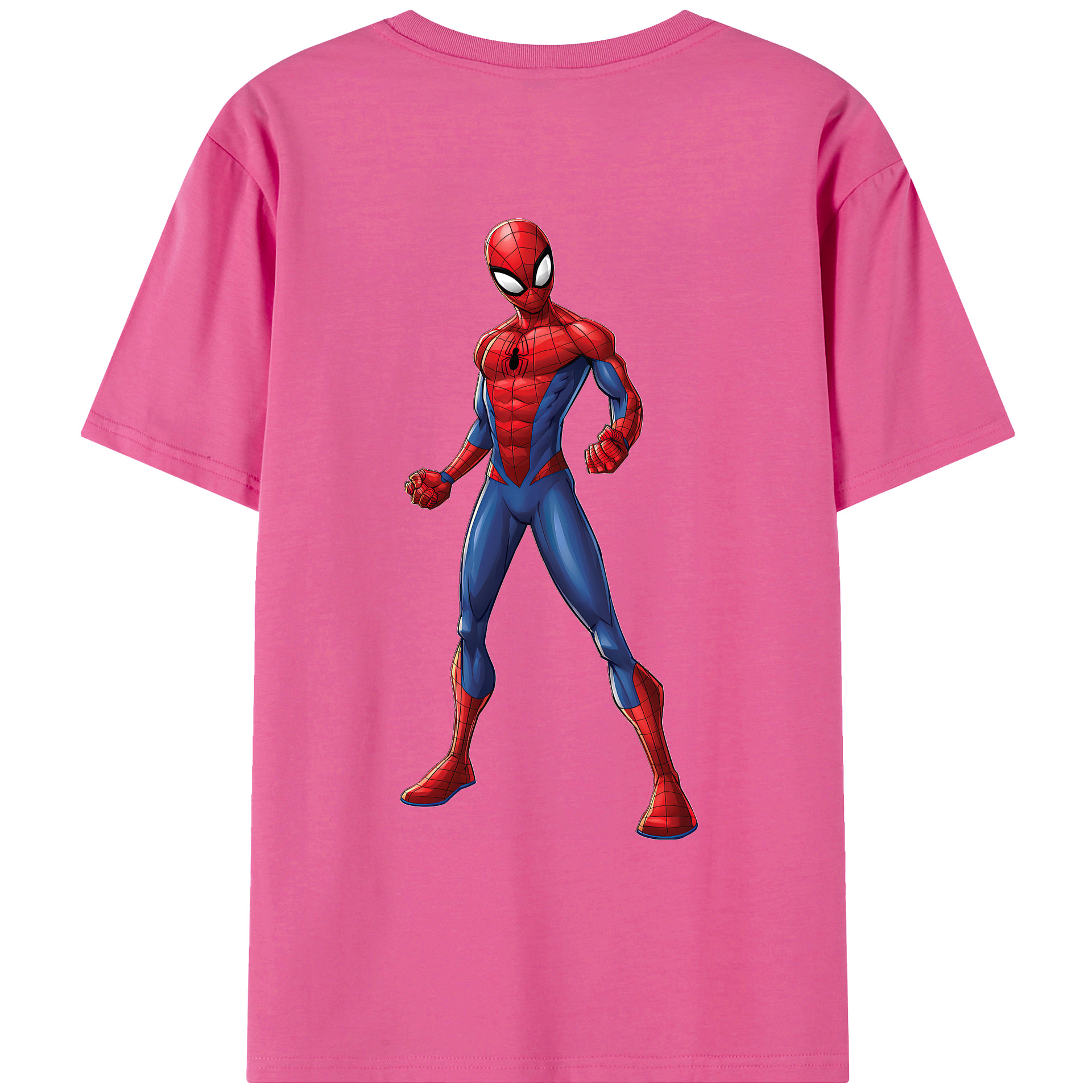 （画像用） Spider Man スパイダーマン レディース半袖Tシャツ(バックプリント)