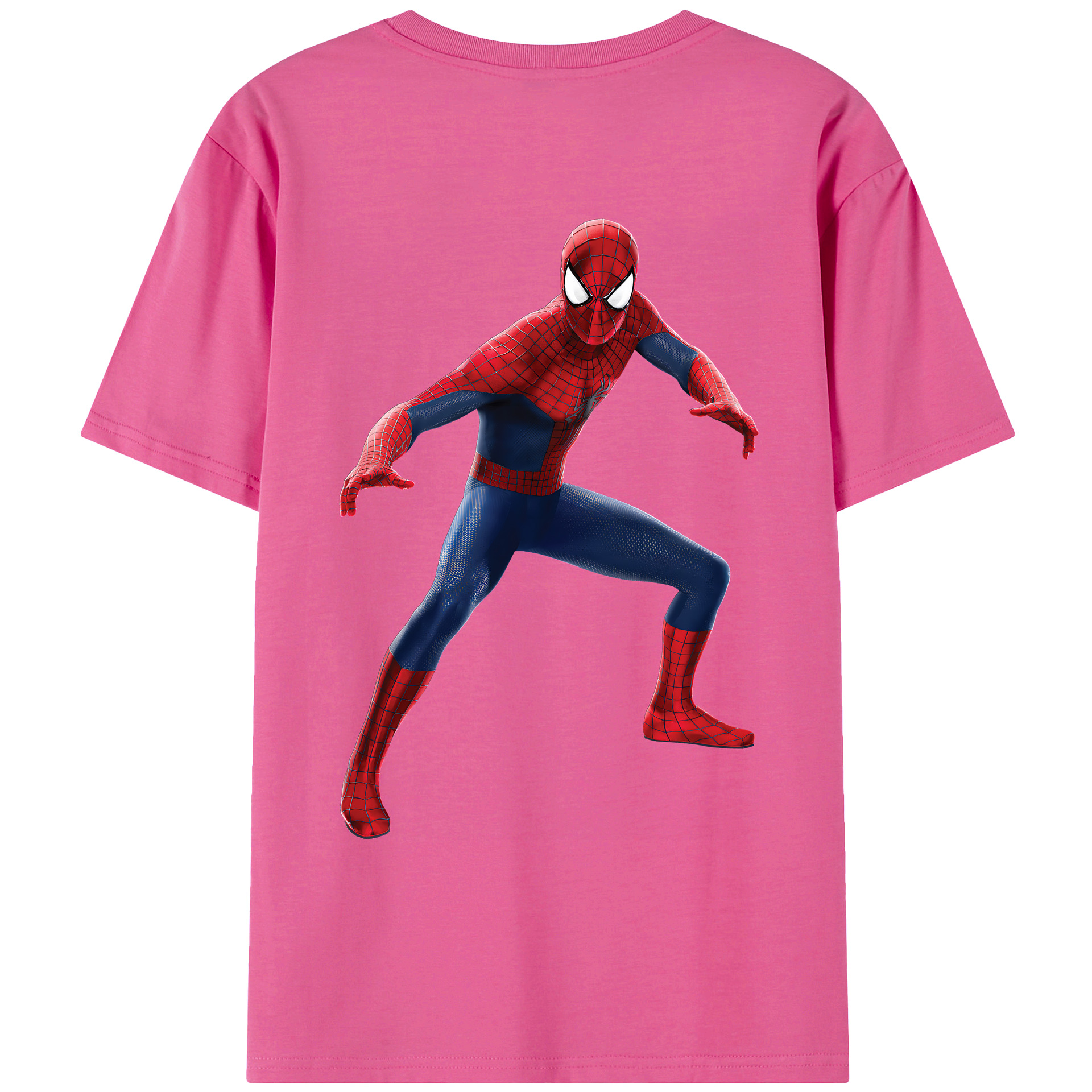 （画像用） Spider Man スパイダーマン レディース半袖Tシャツ(バックプリント)