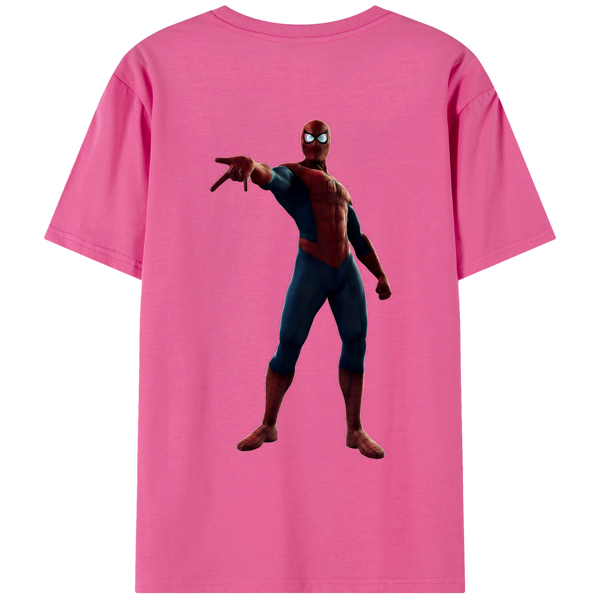 （画像用） Spider Man スパイダーマン レディース半袖Tシャツ(バックプリント)